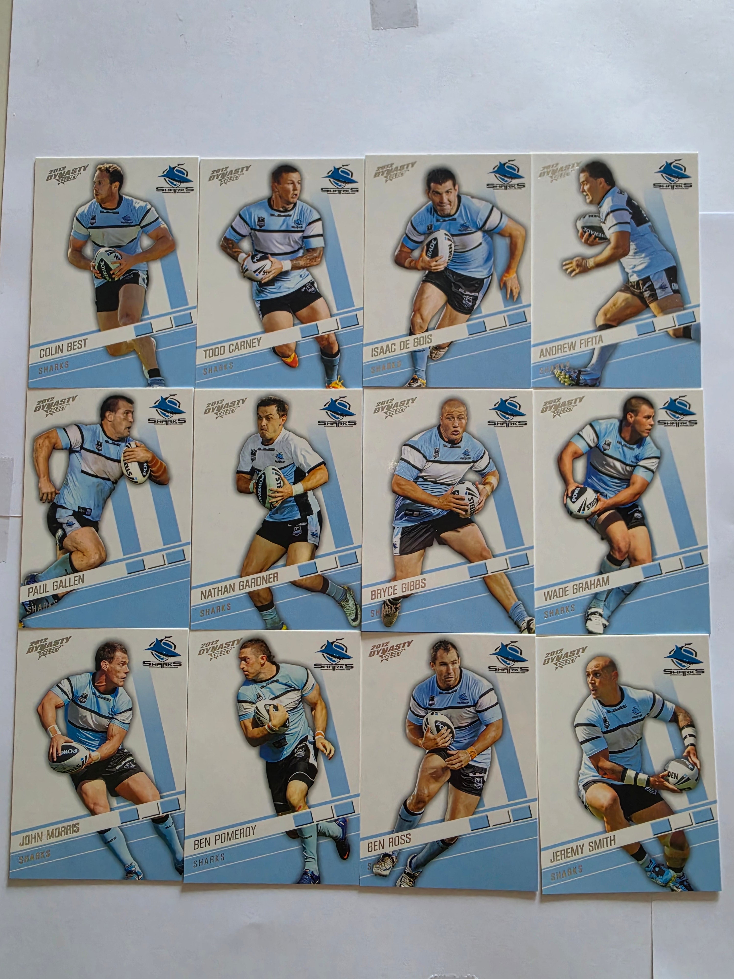 NRL 2012 Dynasty | Cronulla Sutherland Sharks Base Team Set