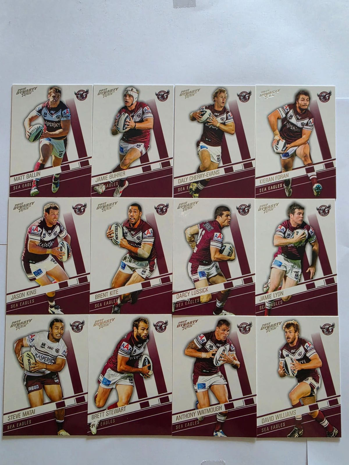 NRL 2012 Dynasty | Manly Warringah Sea Eagles Base Team Set