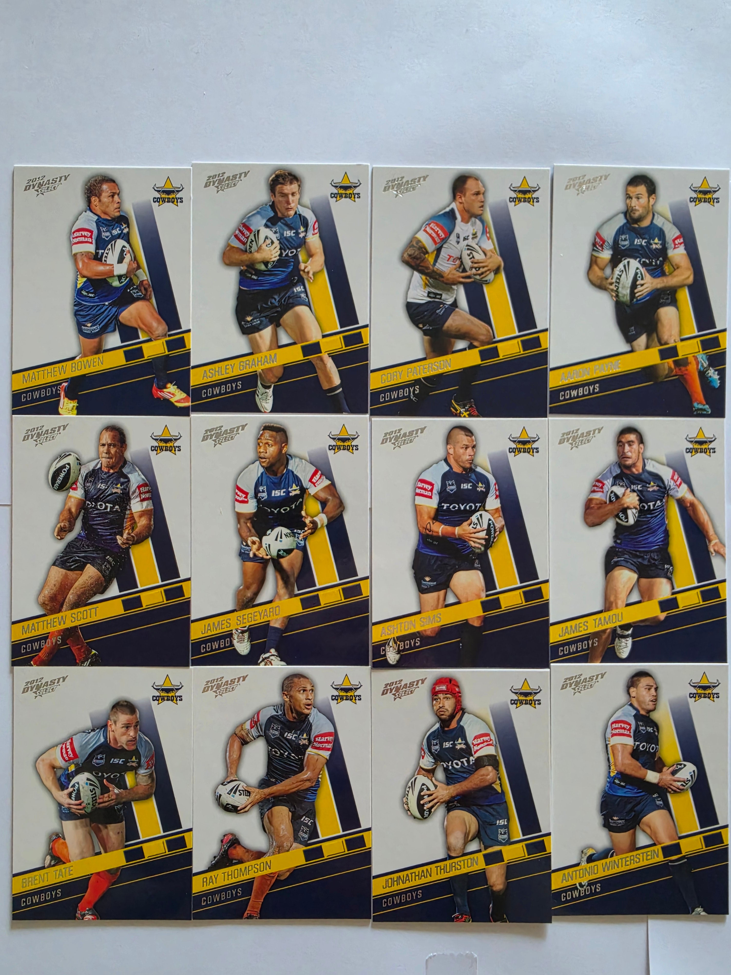 NRL 2012 Dynasty | North Queensland Cowboys Base Team Set
