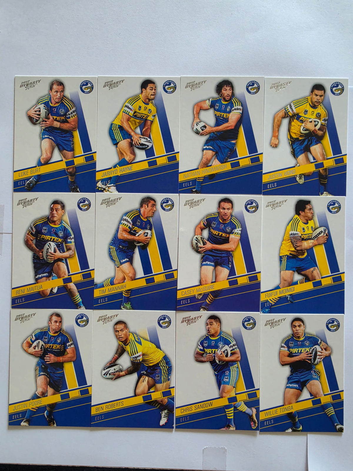 NRL 2012 Dynasty | Parramatta Eels Base Team Set