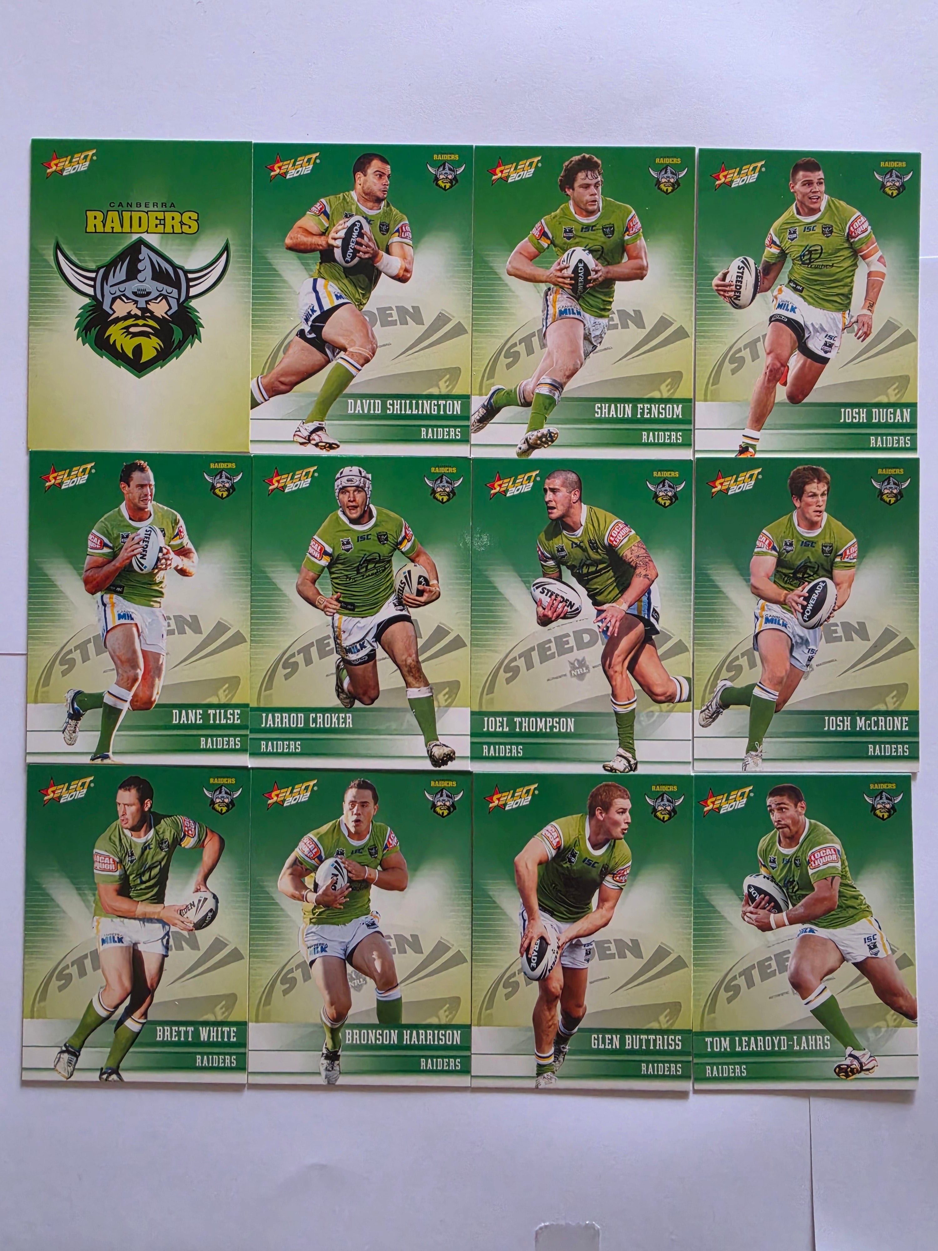 NRL 2012 Champions | Canberra Raiders Base Team Set