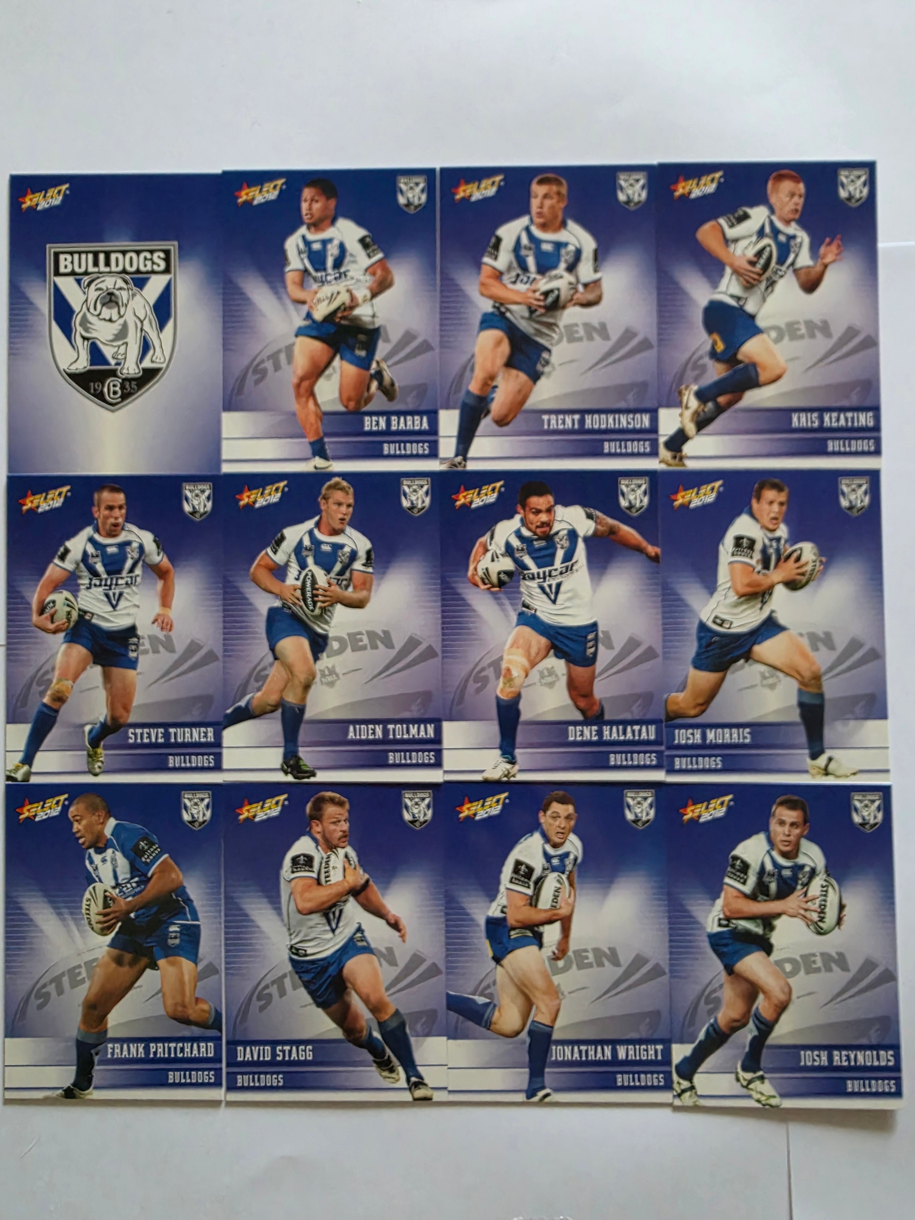 NRL 2012 Champions | Canterbury Bankstown Bulldogs Base Team Set
