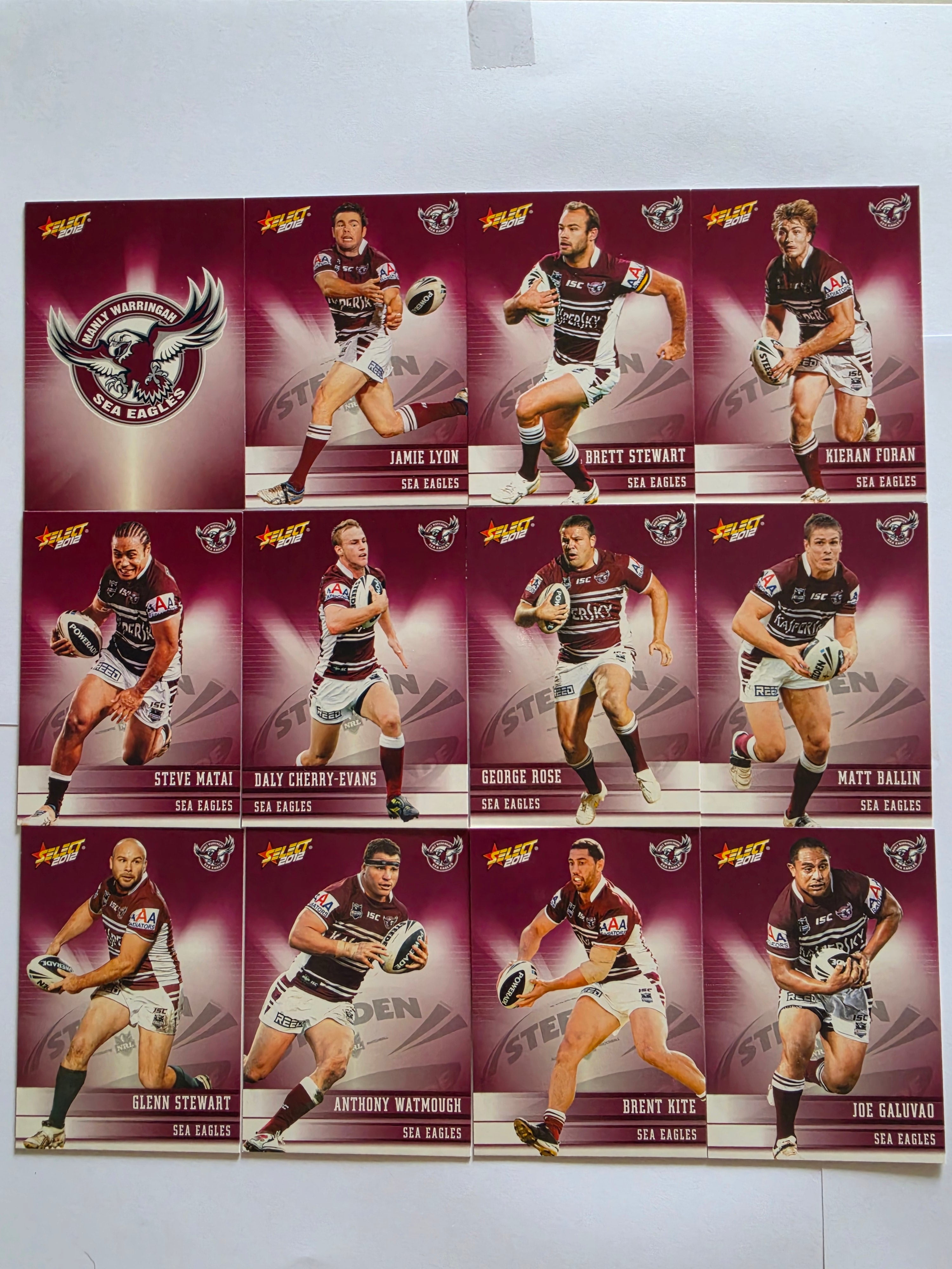 NRL 2012 Champions | Manly Warringah Sea Eagles Base Team Set