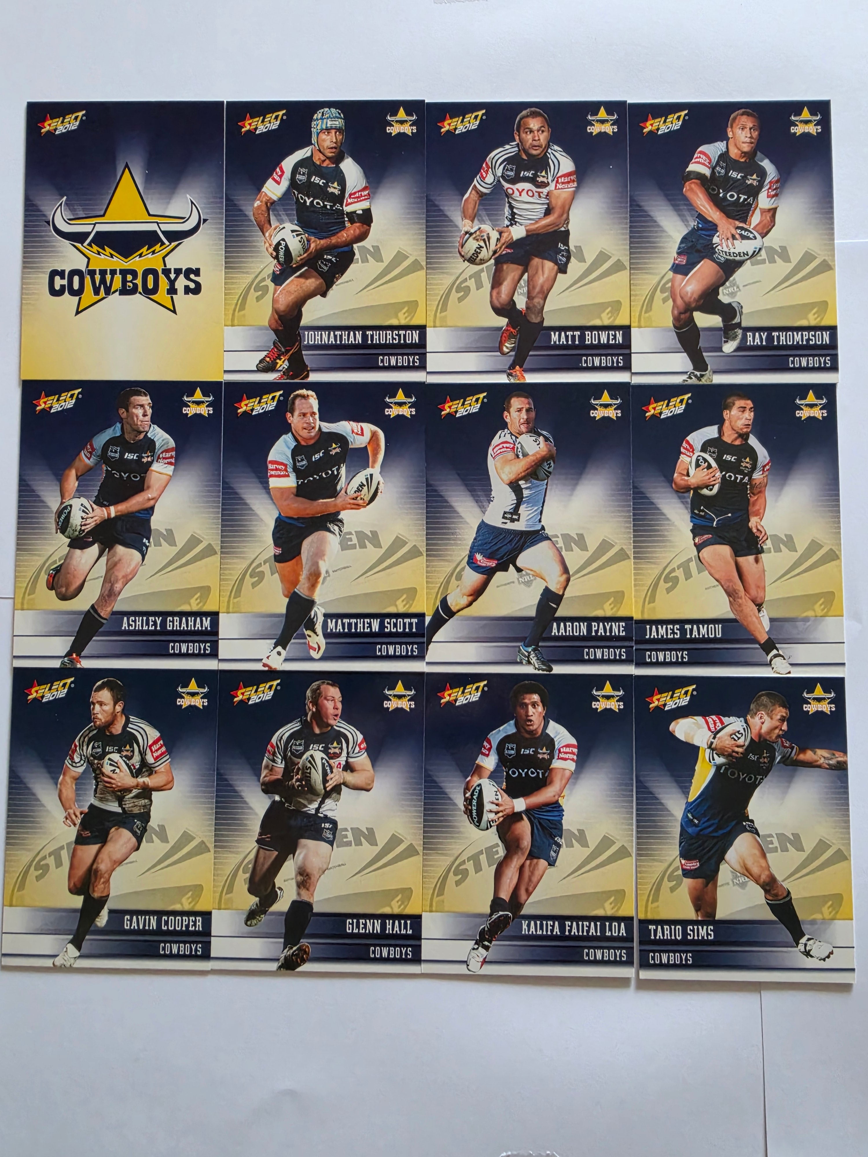 NRL 2012 Champions | North Queensland Cowboys Base Team Set