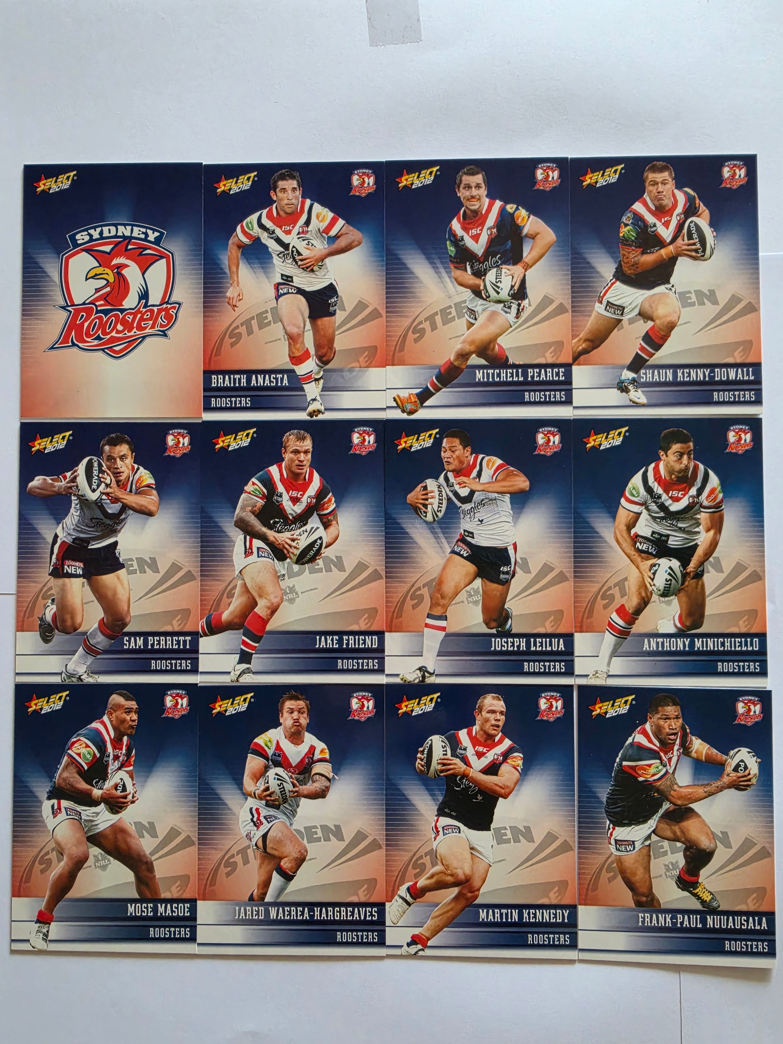 NRL 2012 Champions | Sydney Roosters Base Team Set