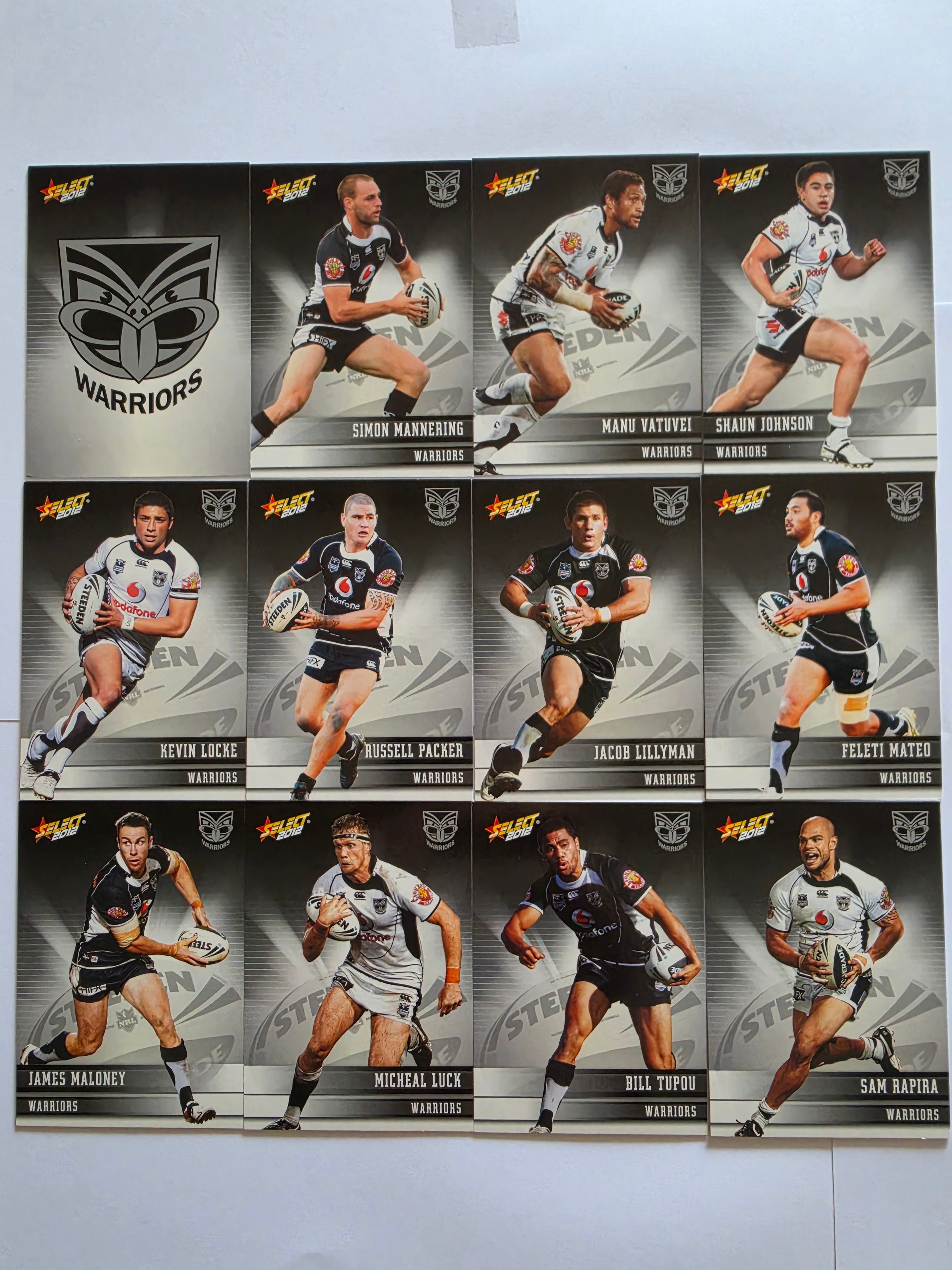 NRL 2012 Champions | New Zealand Warriors Base Team Set