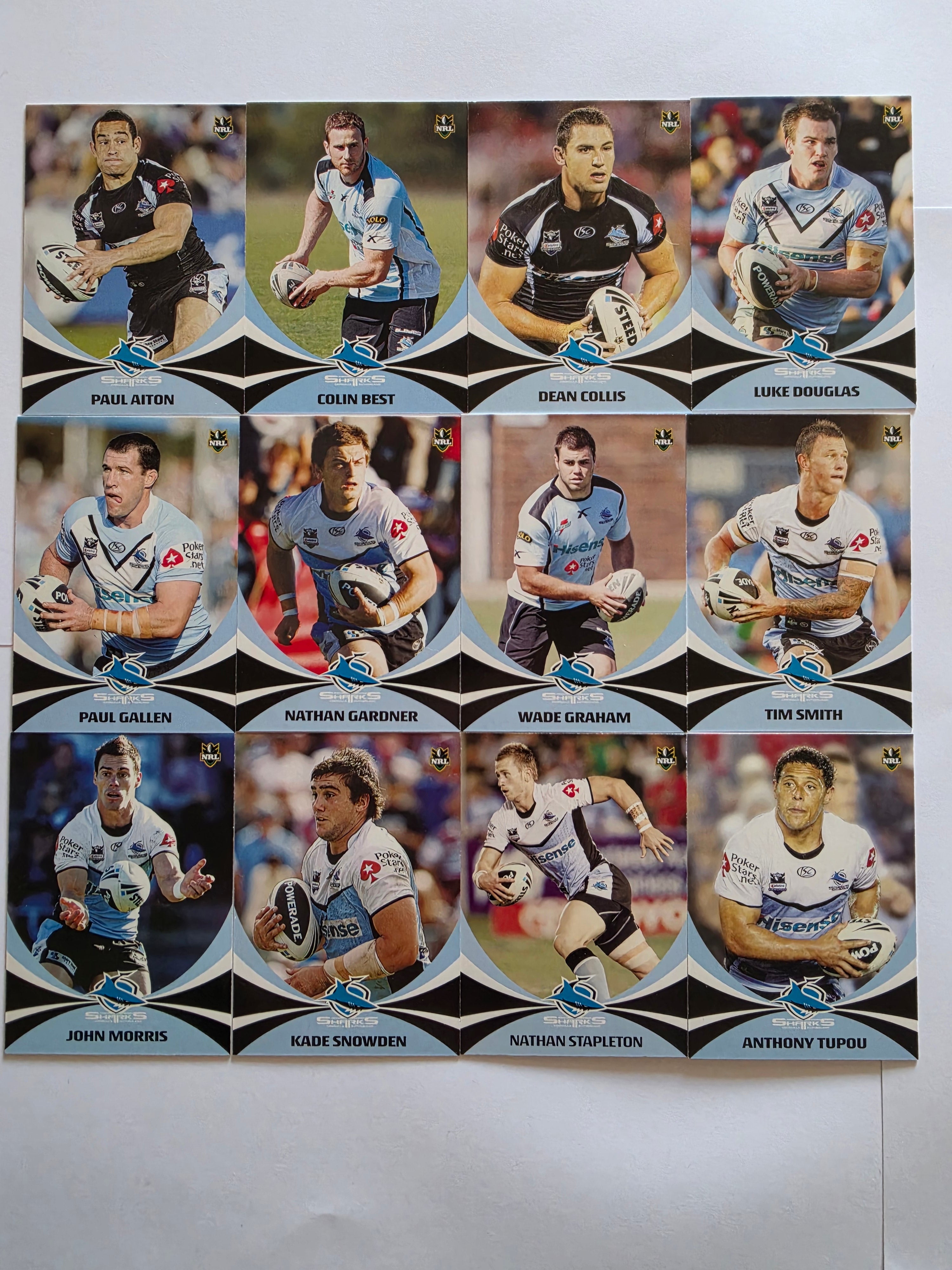 NRL 2011 Daily Telegraph | Cronulla Sutherland Sharks Base Team Set