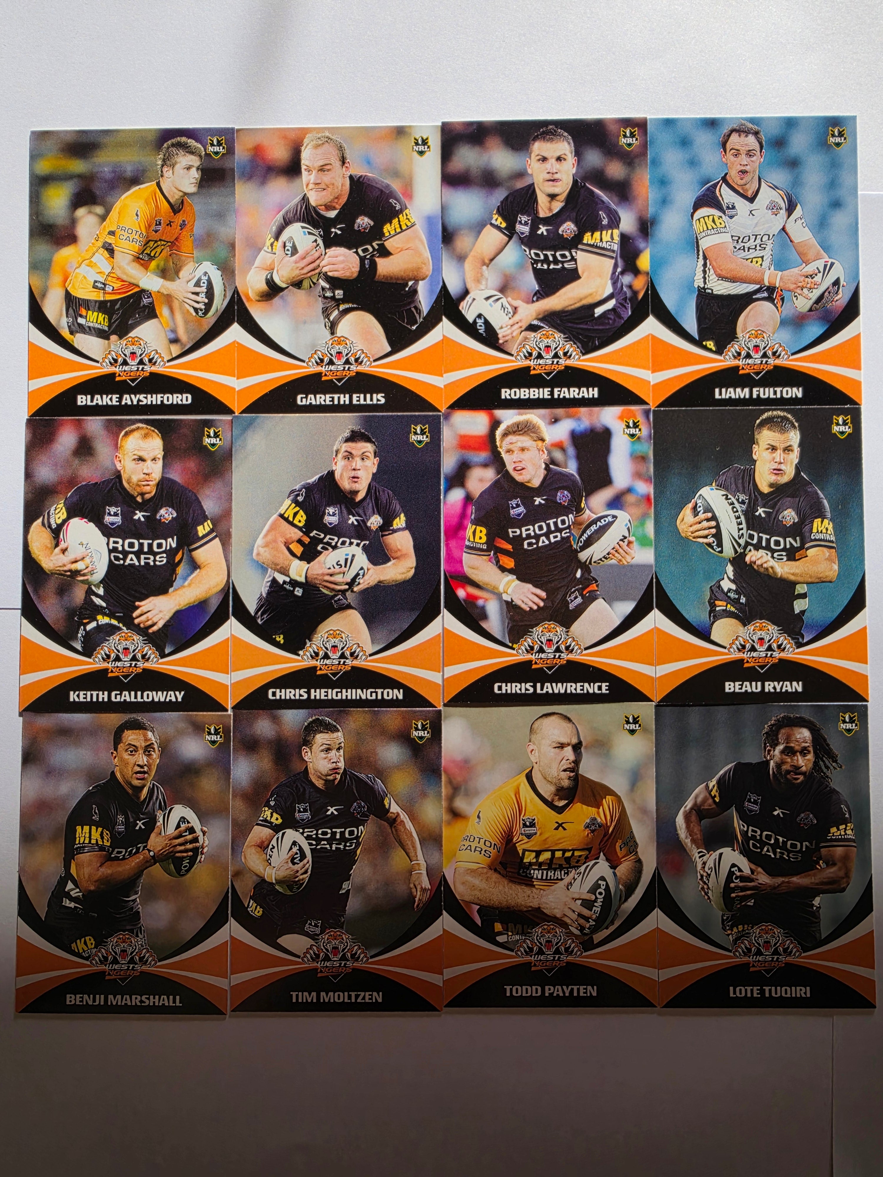 NRL 2011 Daily Telegraph | Wests Tigers Base Team Set