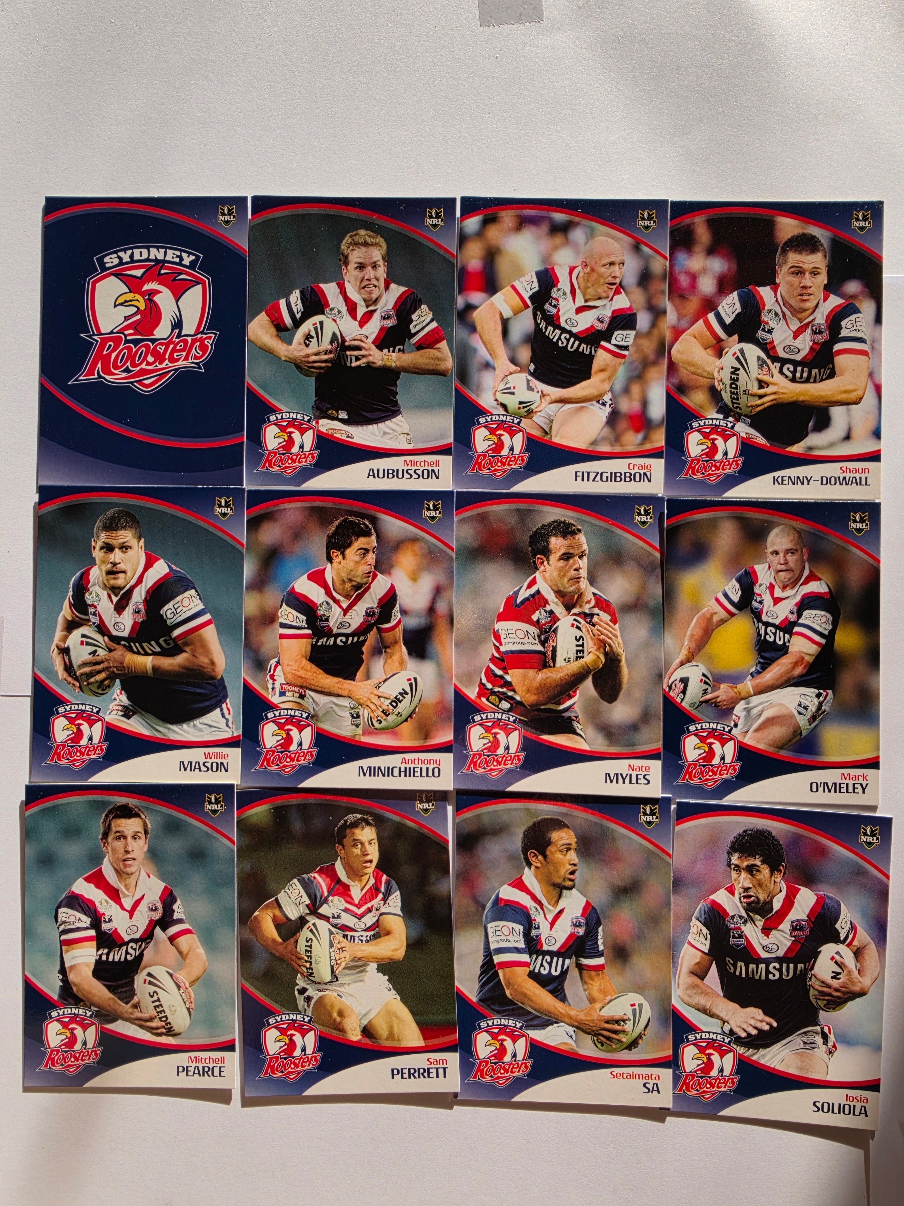 NRL 2009 Daily Telegraph | Sydney Roosters Base Team Set