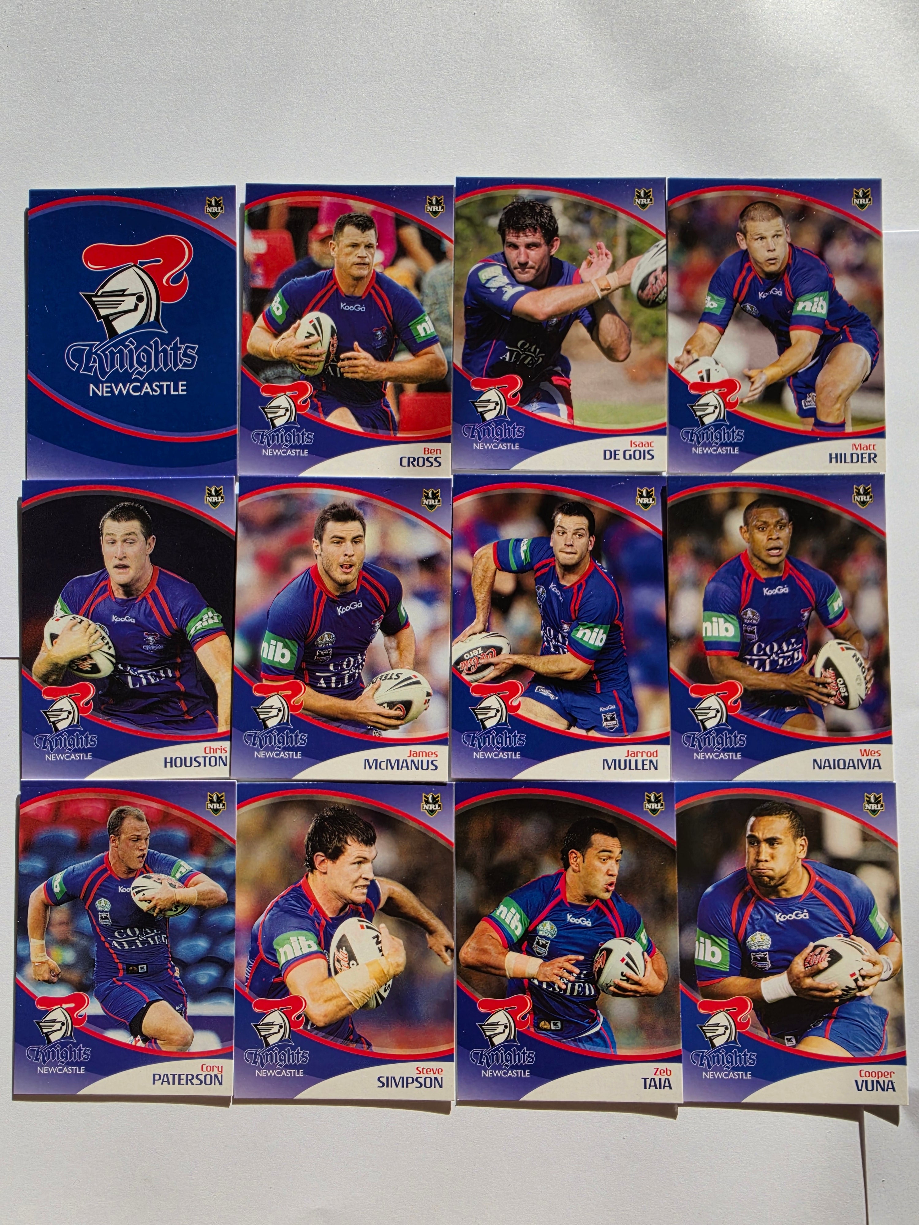 NRL 2009 Daily Telegraph | Newcastle Knights Base Team Set