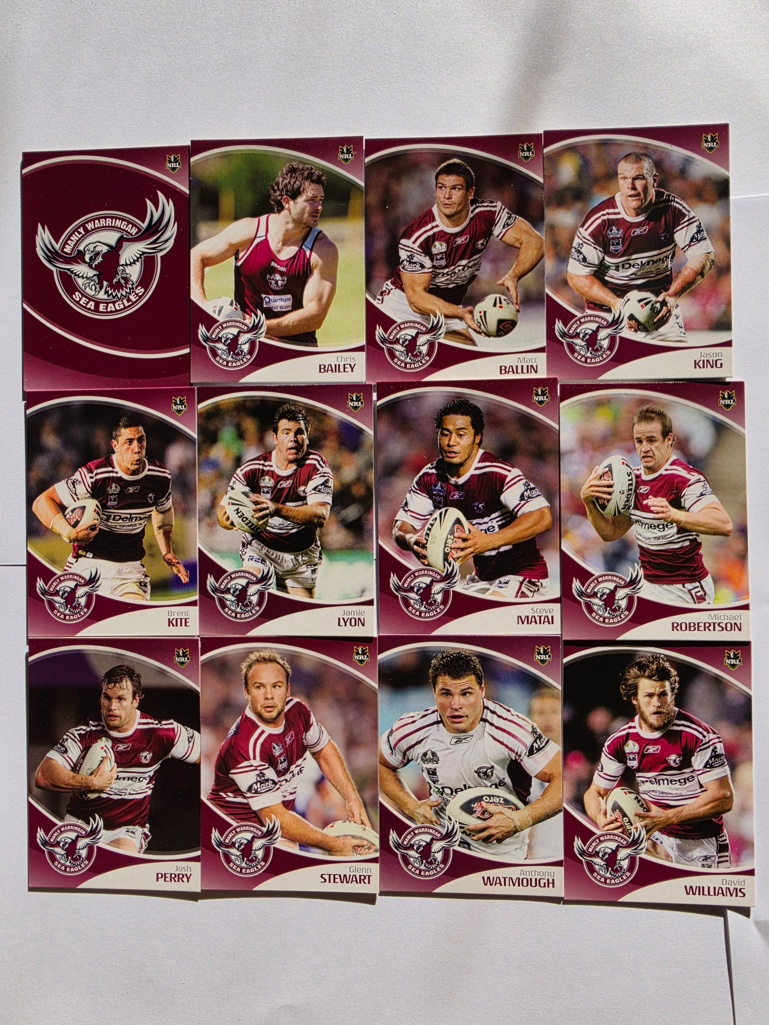 NRL 2009 Daily Telegraph | Manly Warringah Sea Eagles Base Team Set