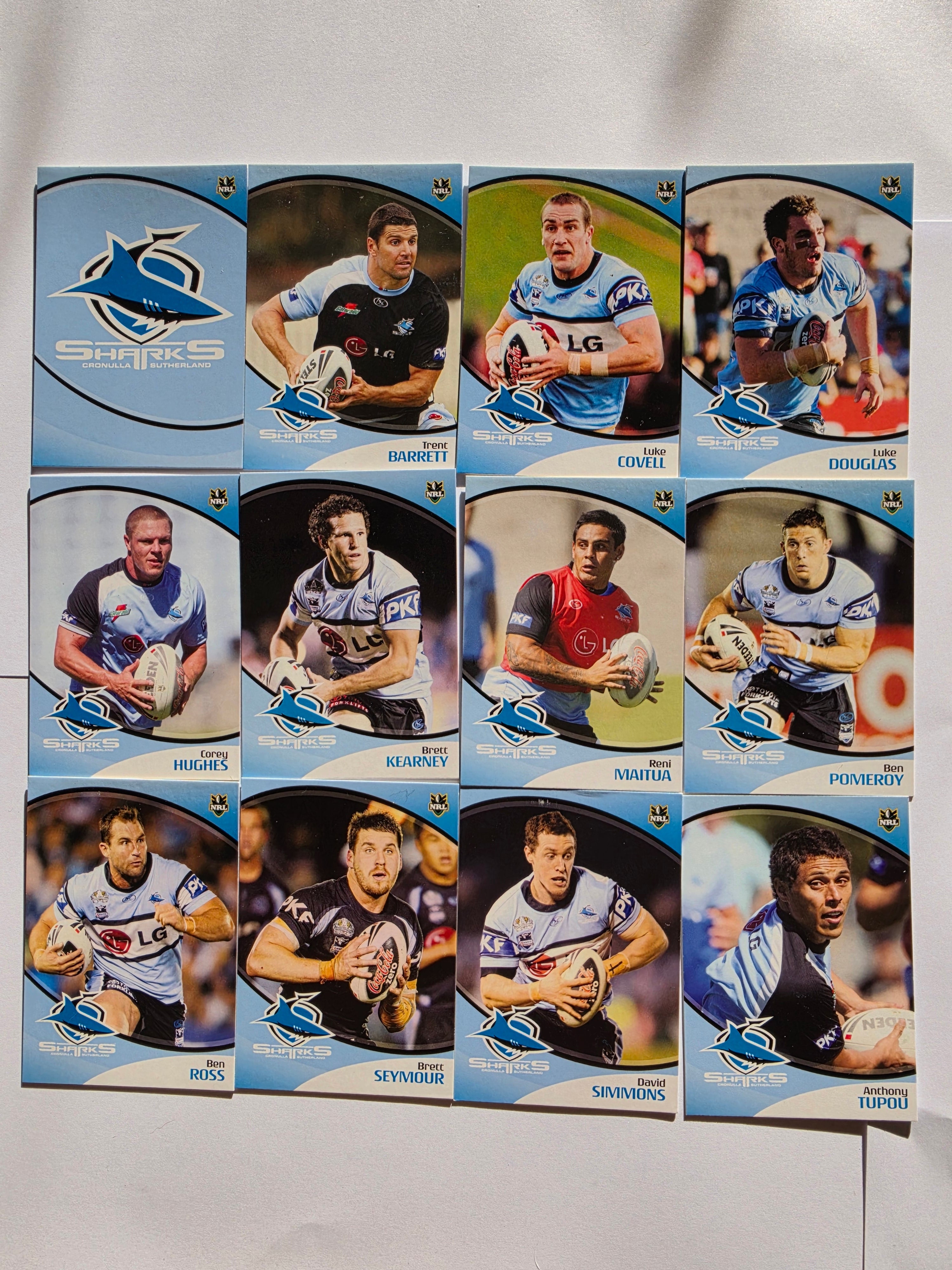 NRL 2009 Daily Telegraph | Cronulla Sutherland Sharks Base Team Set