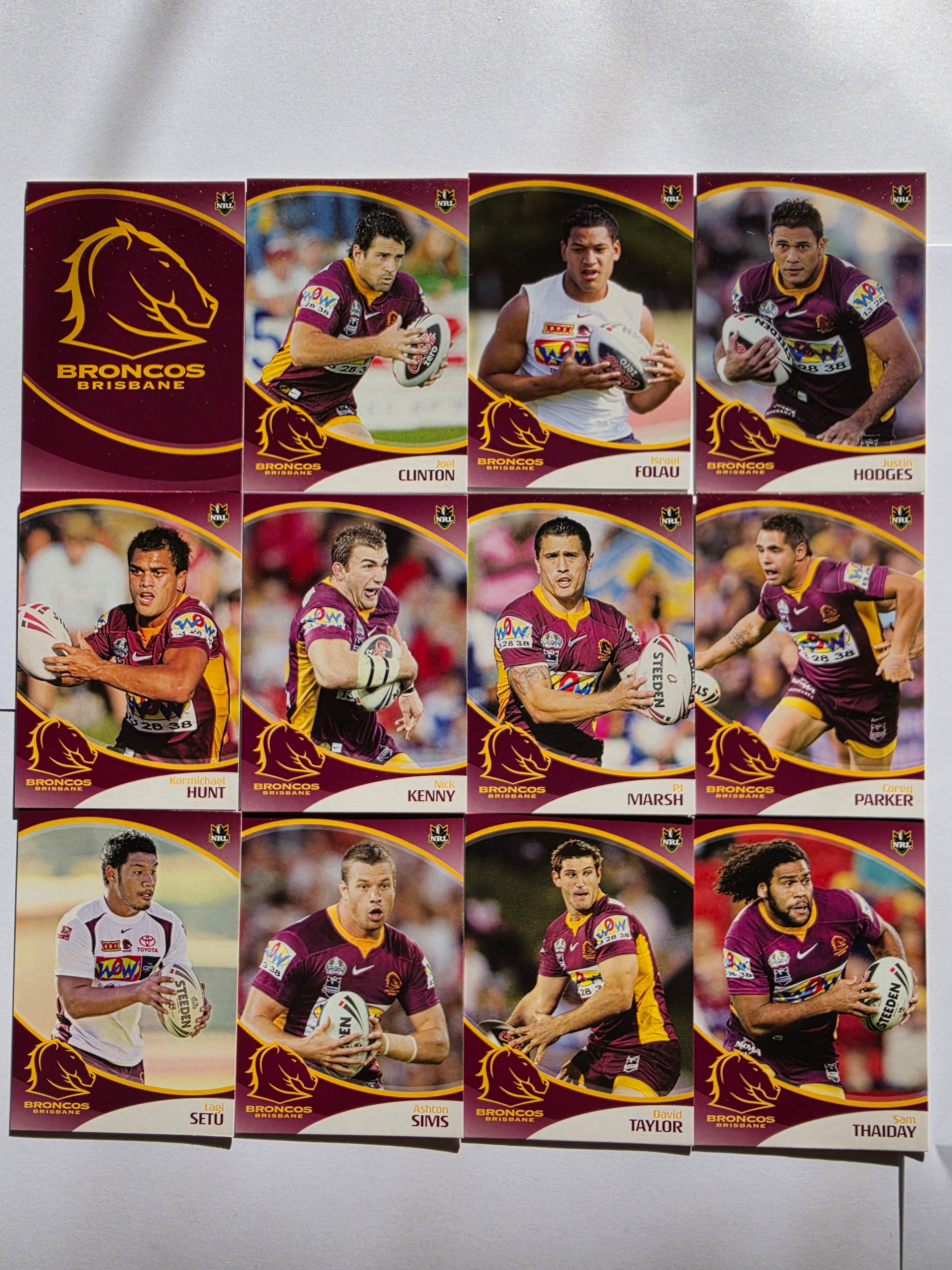 NRL 2009 Daily Telegraph | Brisbane Broncos Base Team Set