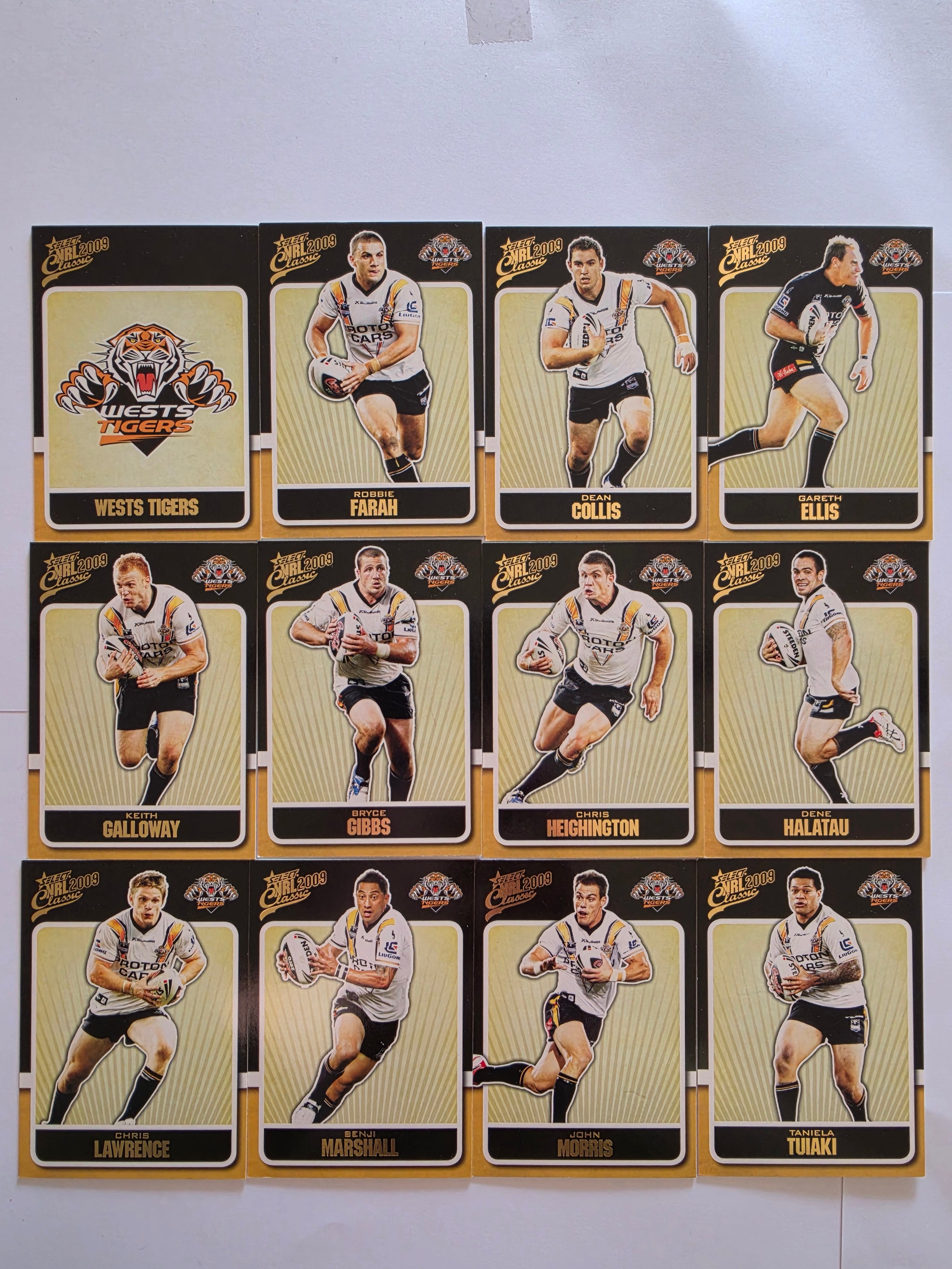 NRL 2009 Classic | Wests Tigers Base Team Set