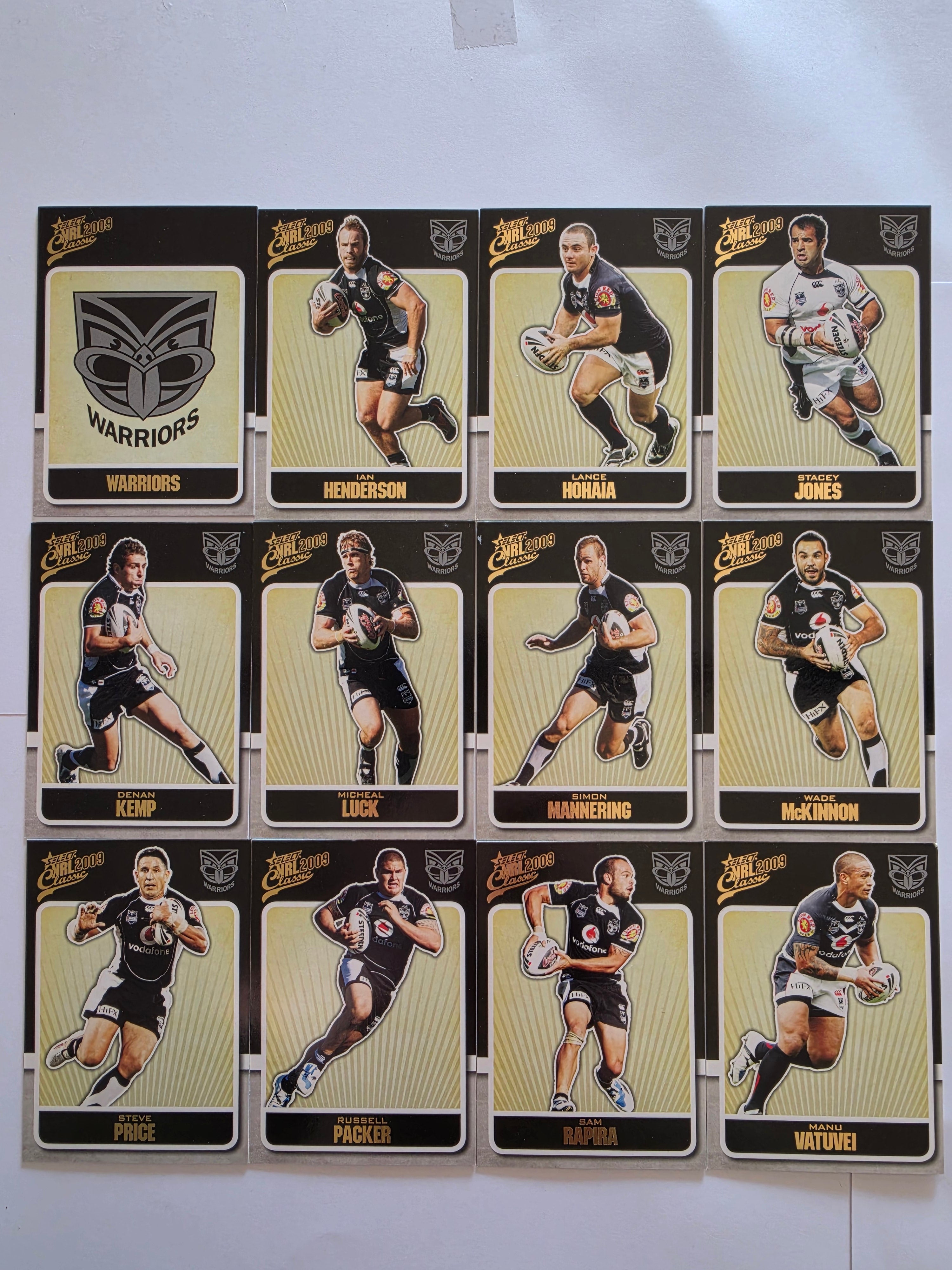 NRL 2009 Classic | New Zealand Warriors Base Team Set