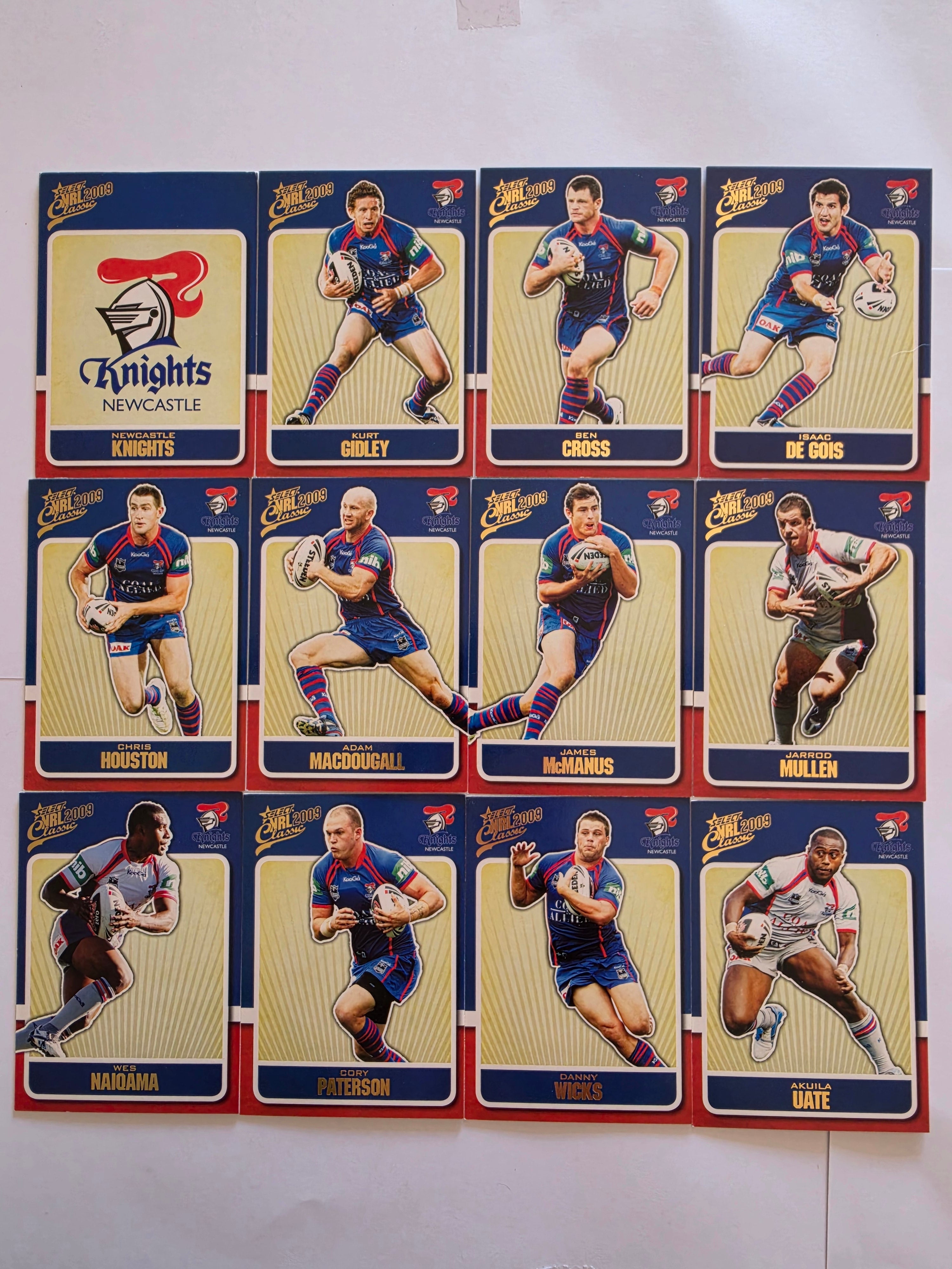 NRL 2009 Classic | Newcastle Knights Base Team Set