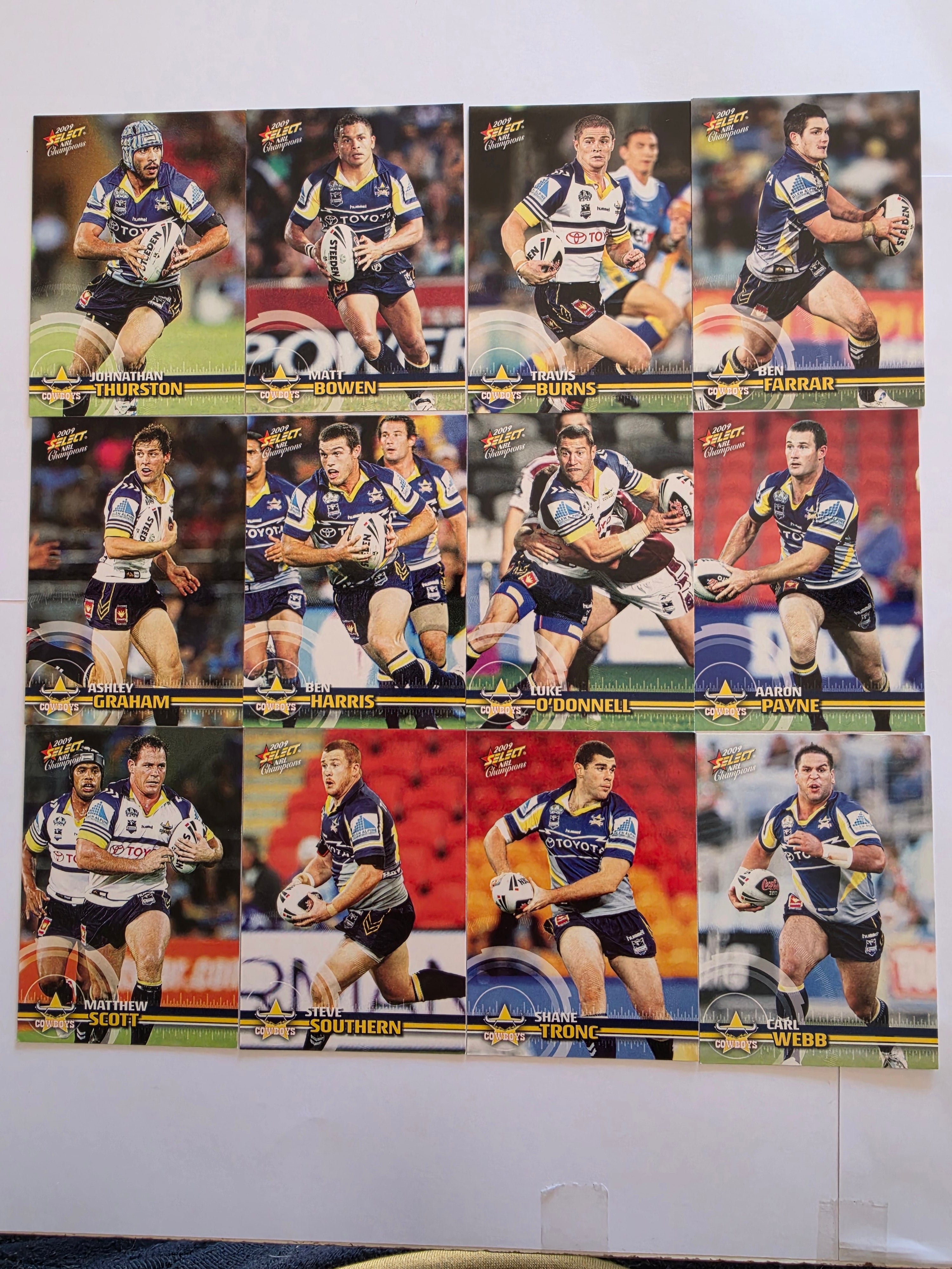 NRL 2009 Champions | North Queensland Cowboys Base Team Set