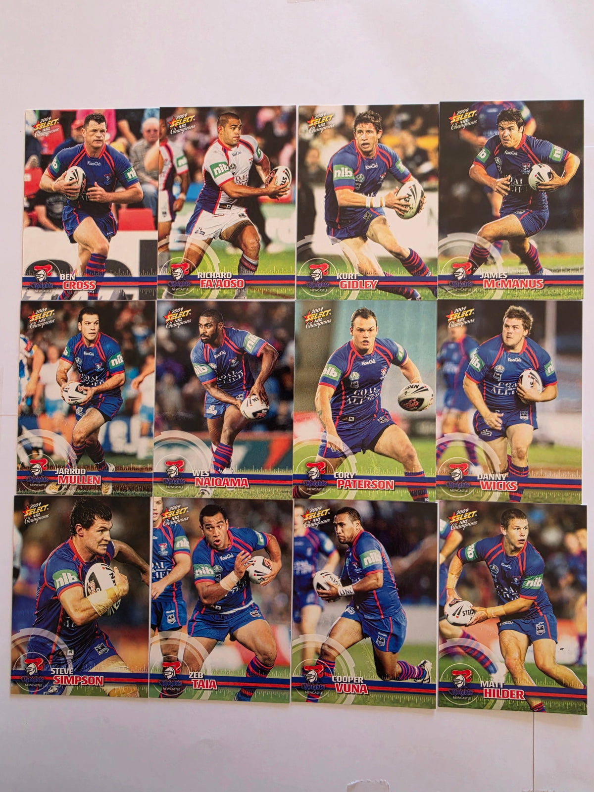 NRL 2009 Champions | Newcastle Knights Base Team Set