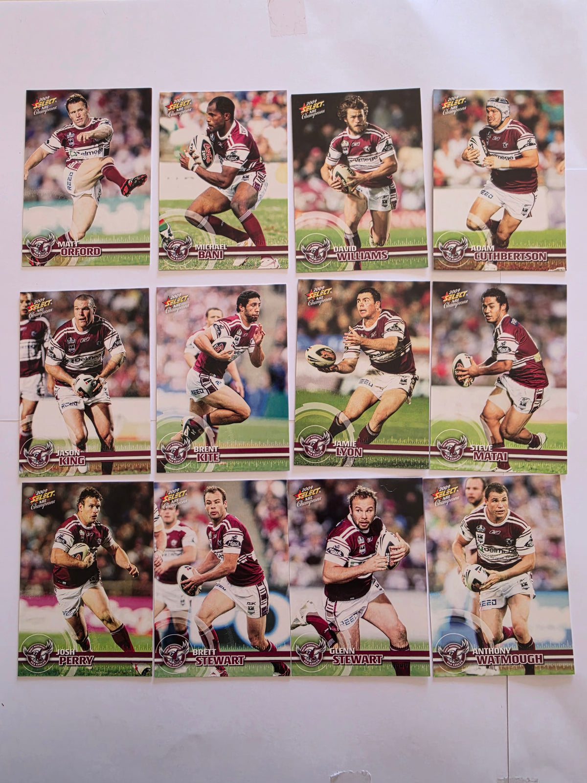 NRL 2009 Champions | Manly Warringah Sea Eagles Base Team Set