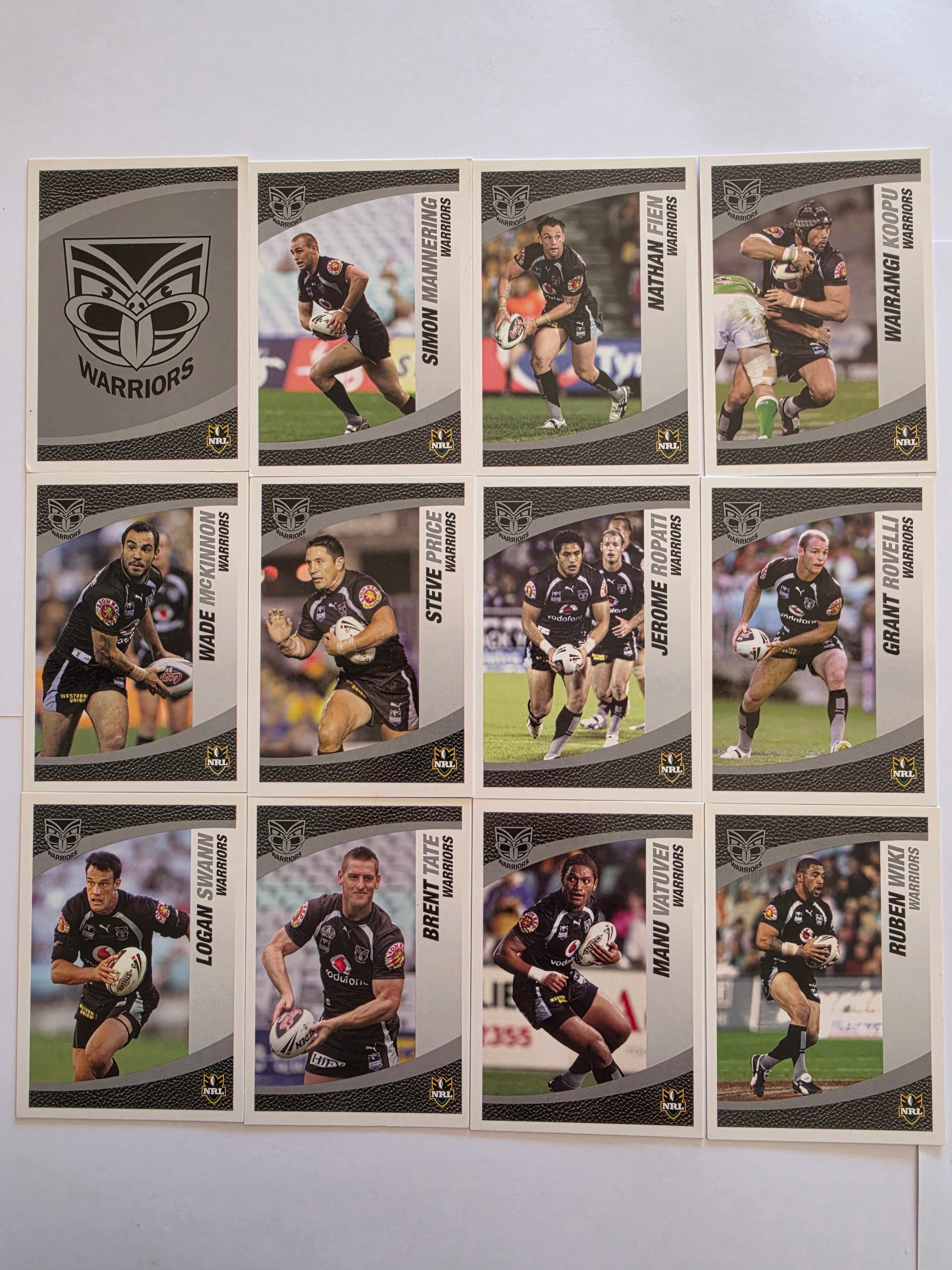 NRL 2008 Daily Telegraph | New Zealand Warriors Base Team Set