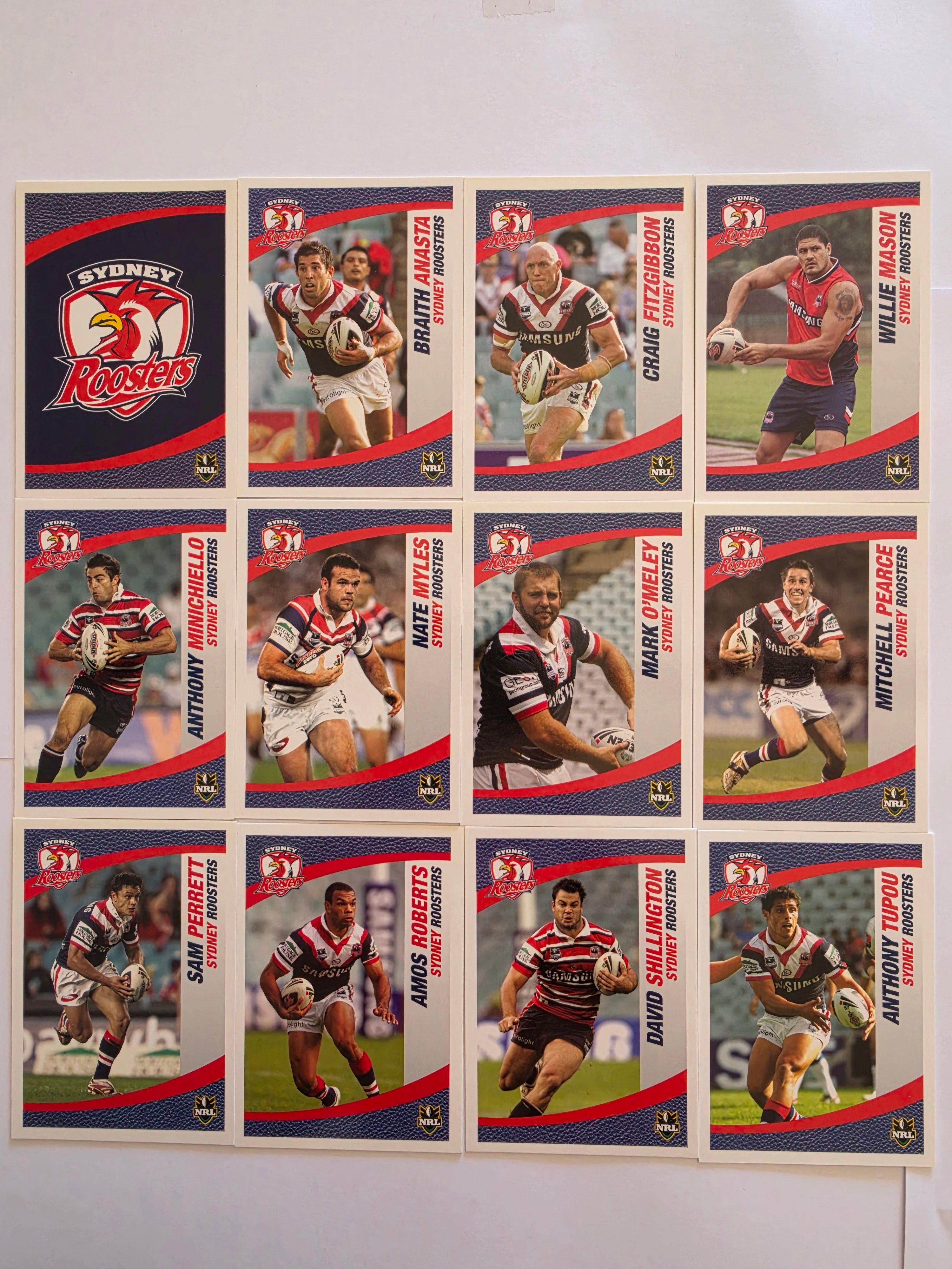 NRL 2008 Daily Telegraph | Sydney Roosters Base Team Set