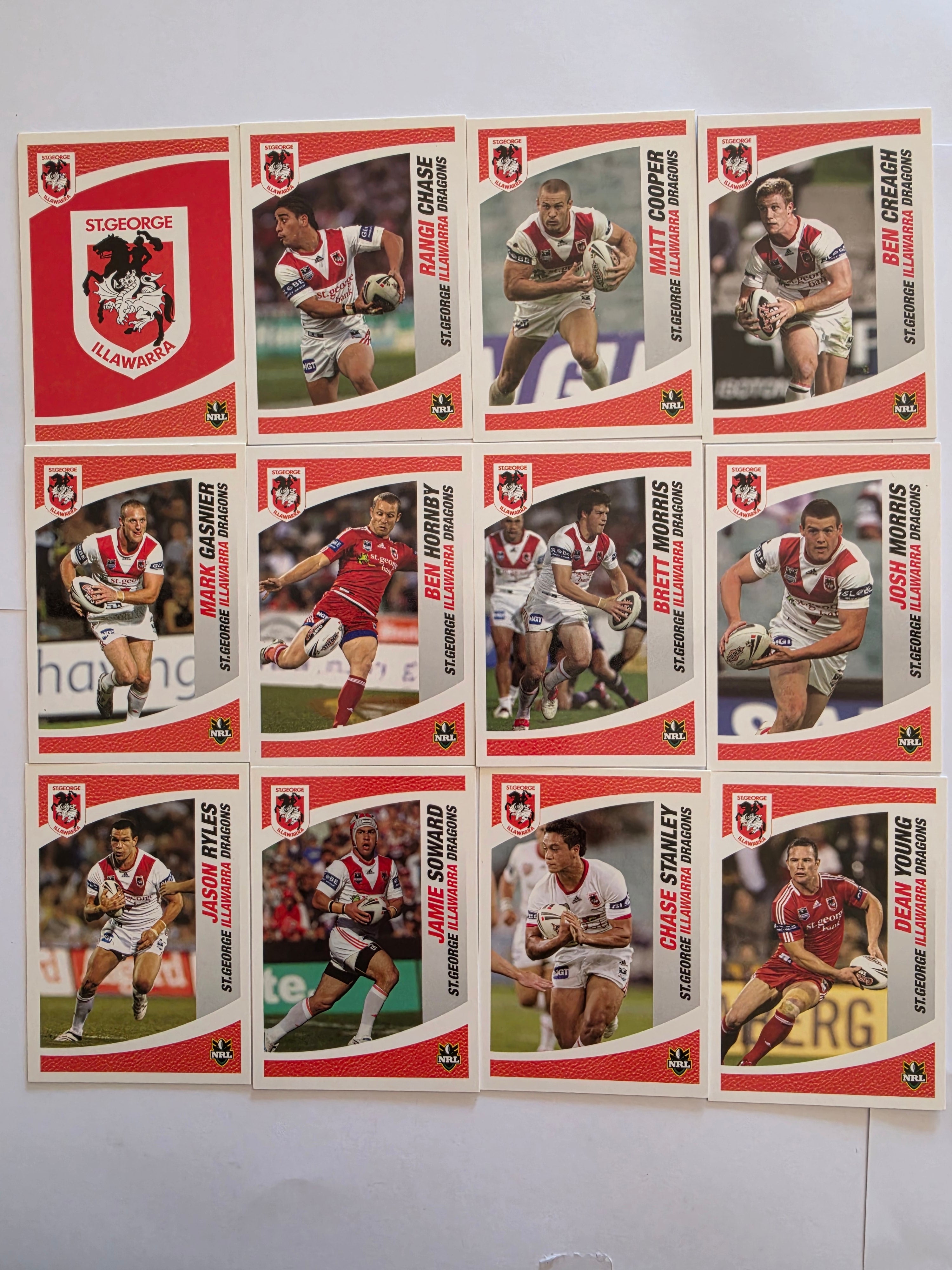 NRL 2008 Daily Telegraph | St George Illawarra Dragons Base Team Set