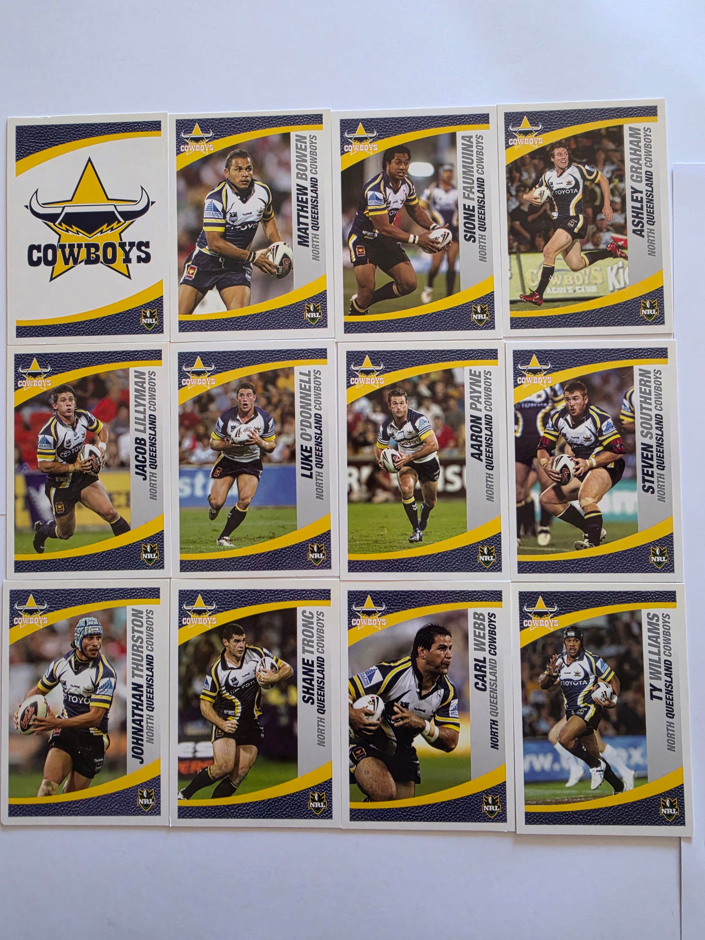 NRL 2008 Daily Telegraph | North Queensland Cowboys Base Team Set