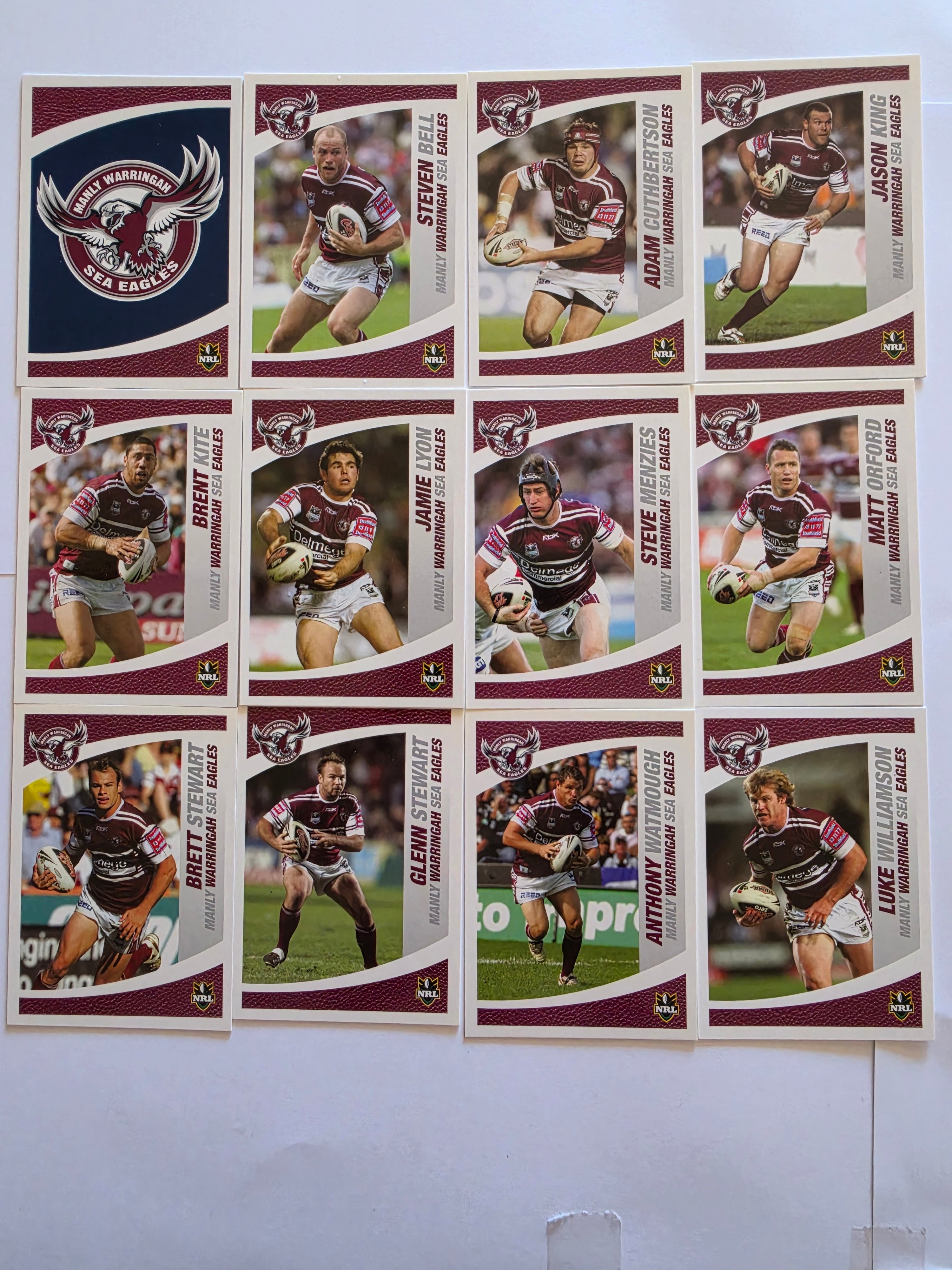 NRL 2008 Daily Telegraph | Manly Warringah Sea Eagles Base Team Set