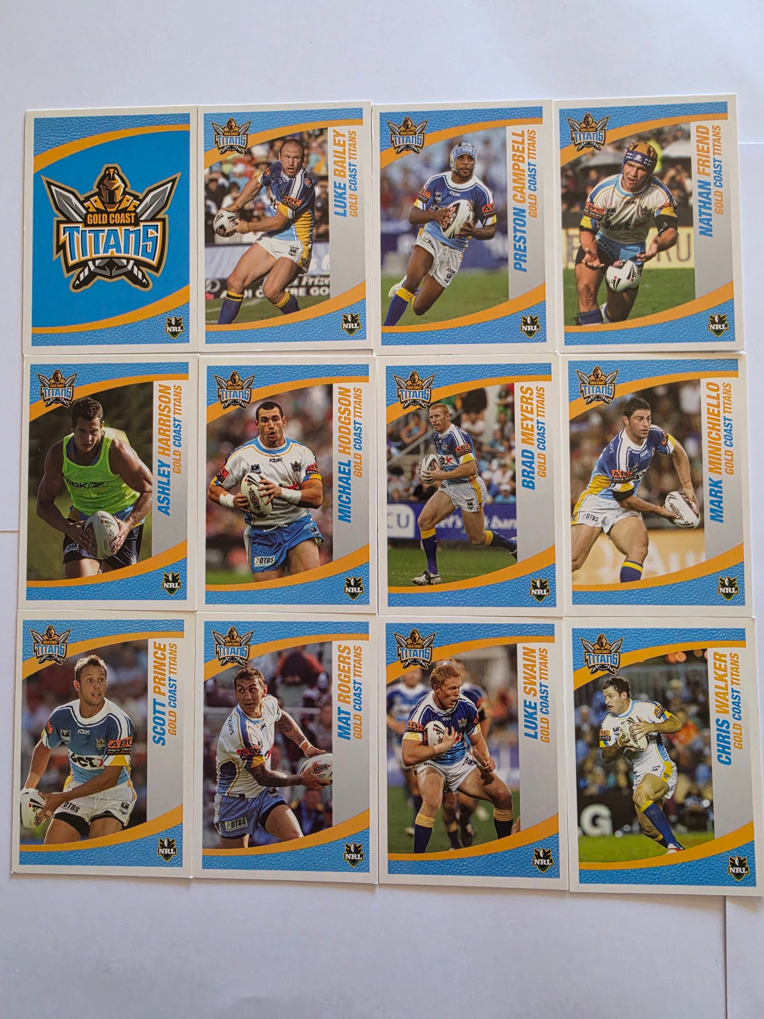 NRL 2008 Daily Telegraph | Gold Coast Titans Base Team Set