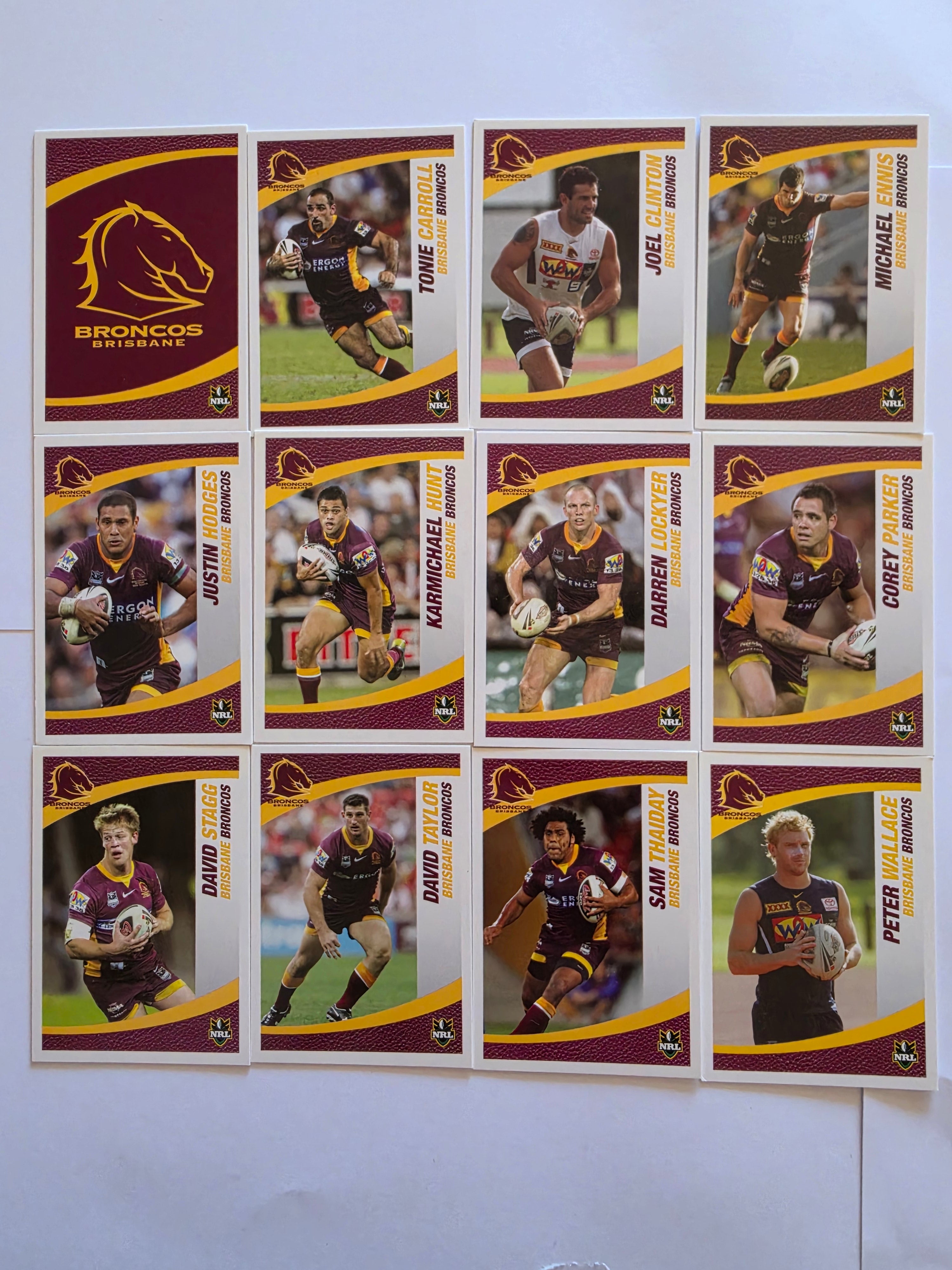 NRL 2008 Daily Telegraph | Brisbane Broncos Base Team Set