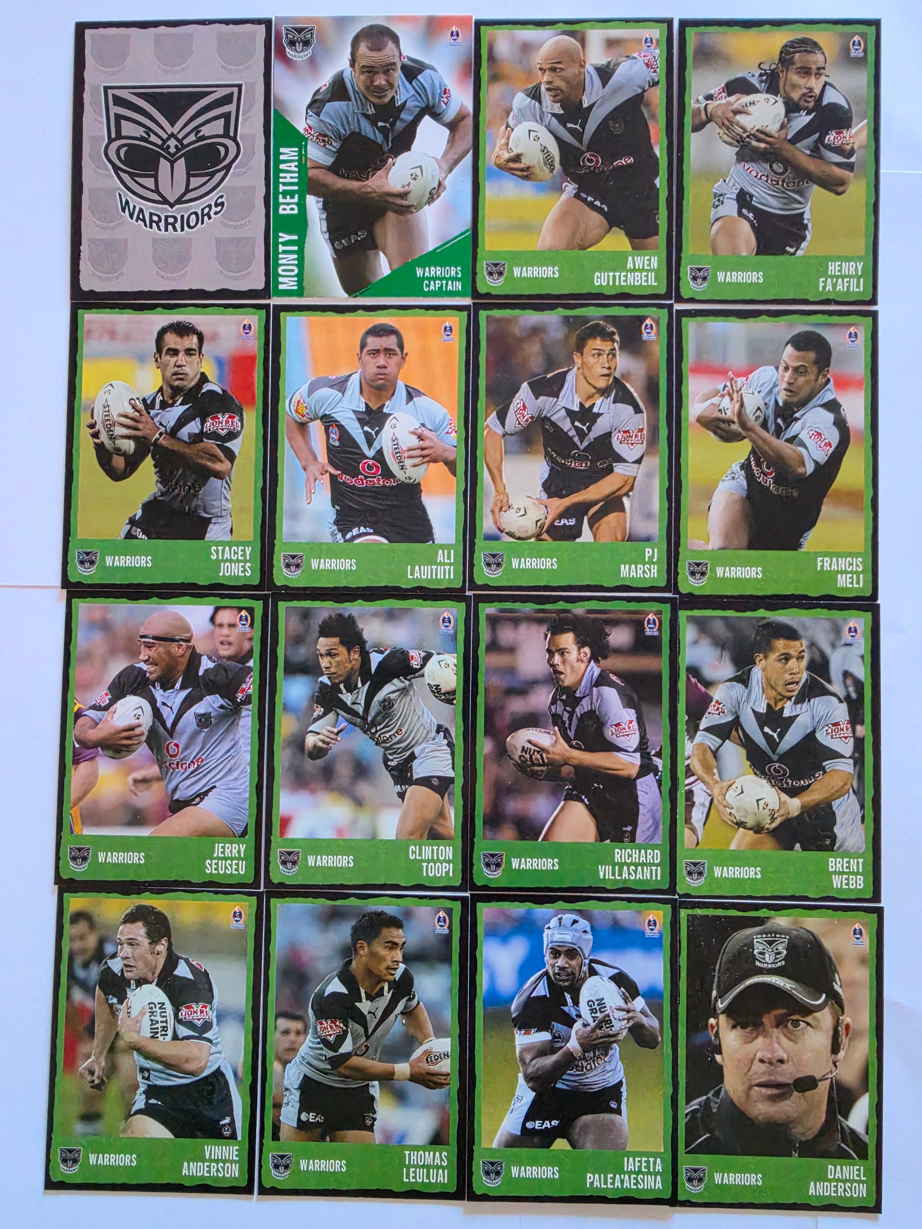 NRL 2004 Daily Telegraph | New Zealand Warriors Base Team Set