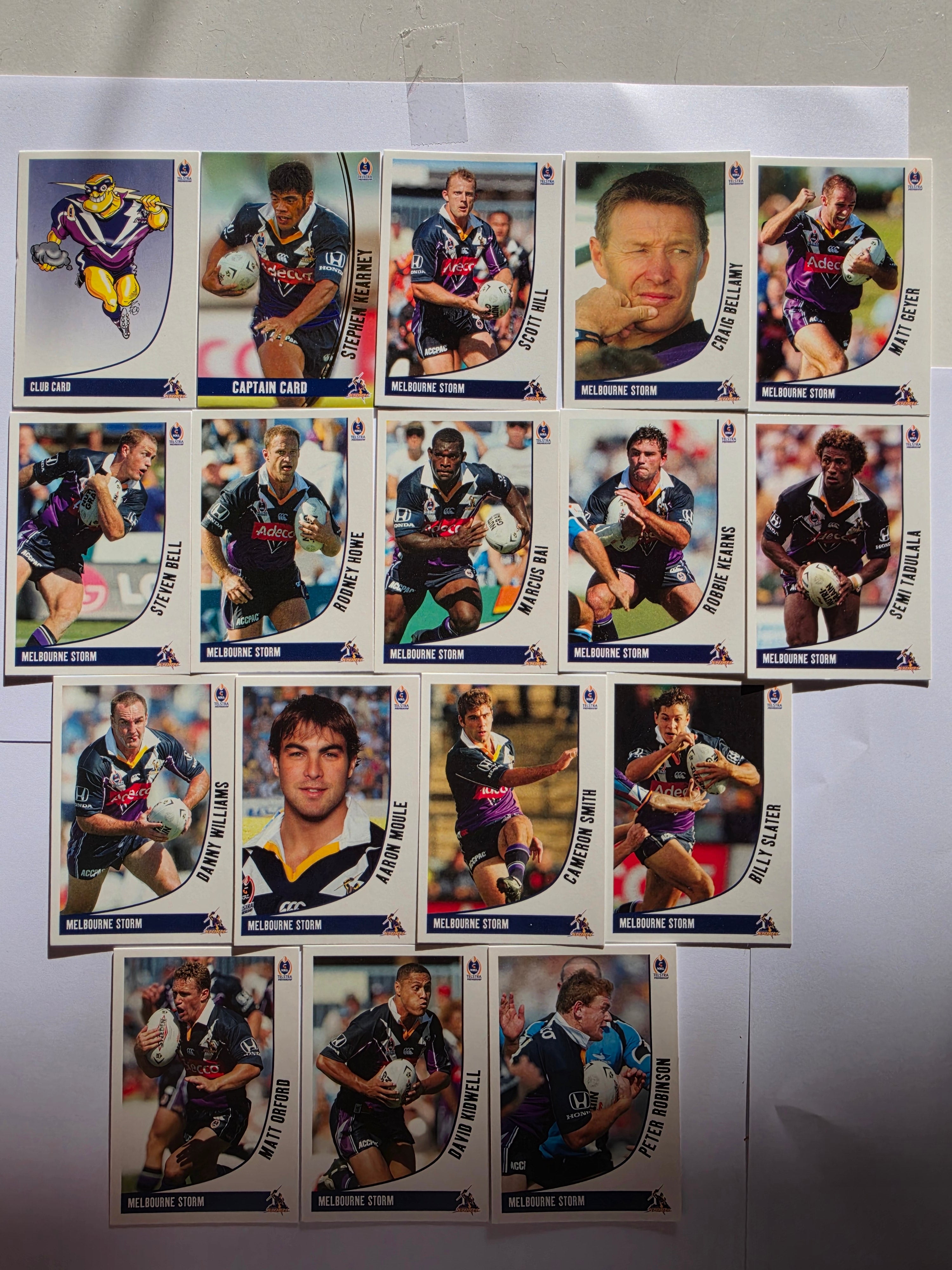 NRL 2003 Daily Telegraph | Melbourne Storm Base Team Set
