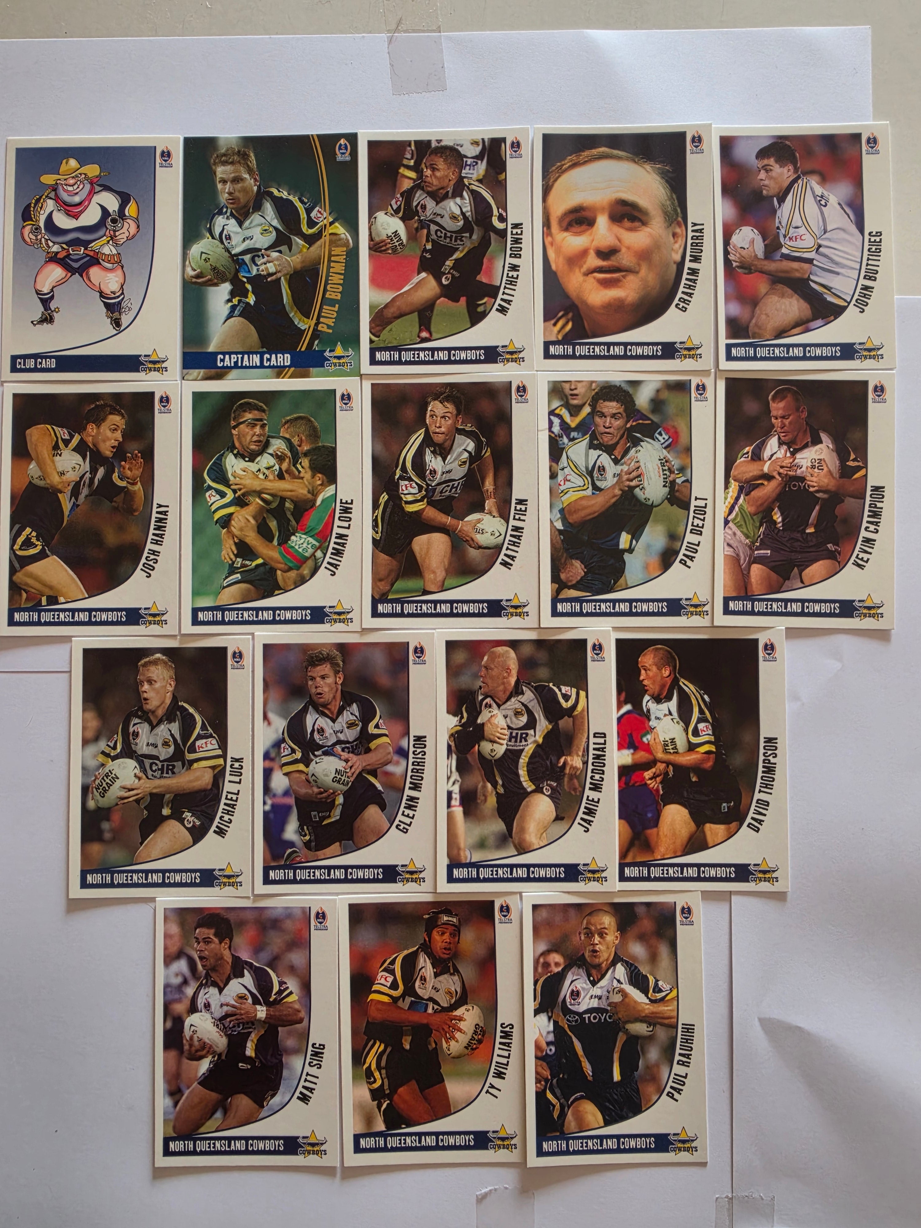 NRL 2003 Daily Telegraph | North Queensland Cowboys Base Team Set