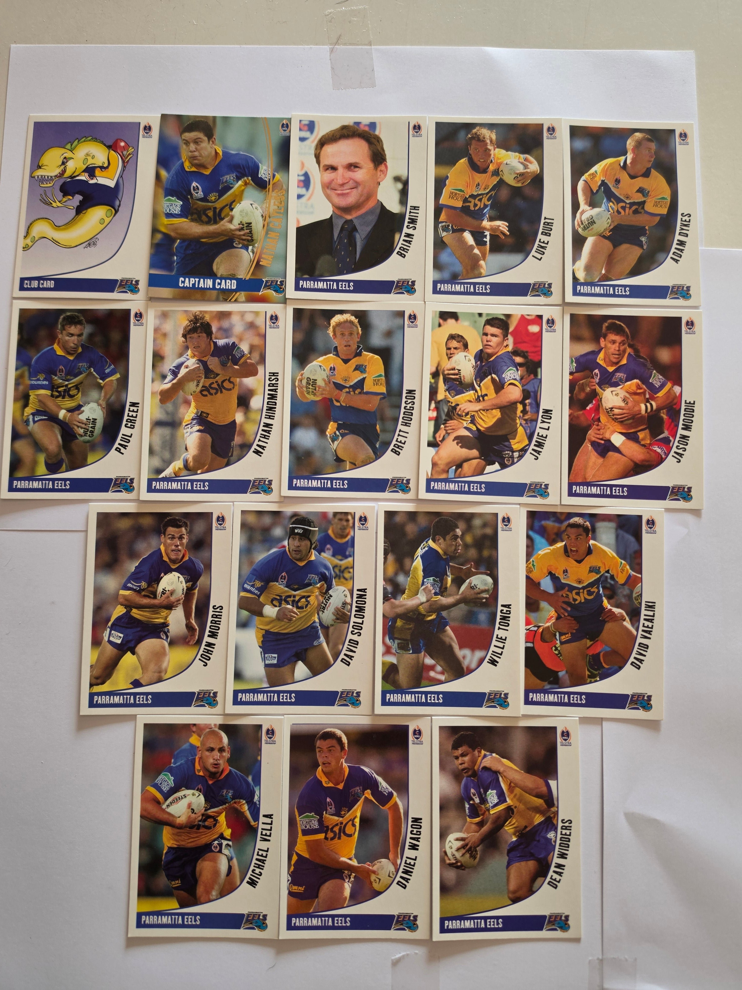 NRL 2003 Daily Telegraph | Parramatta Eels Base Team Set