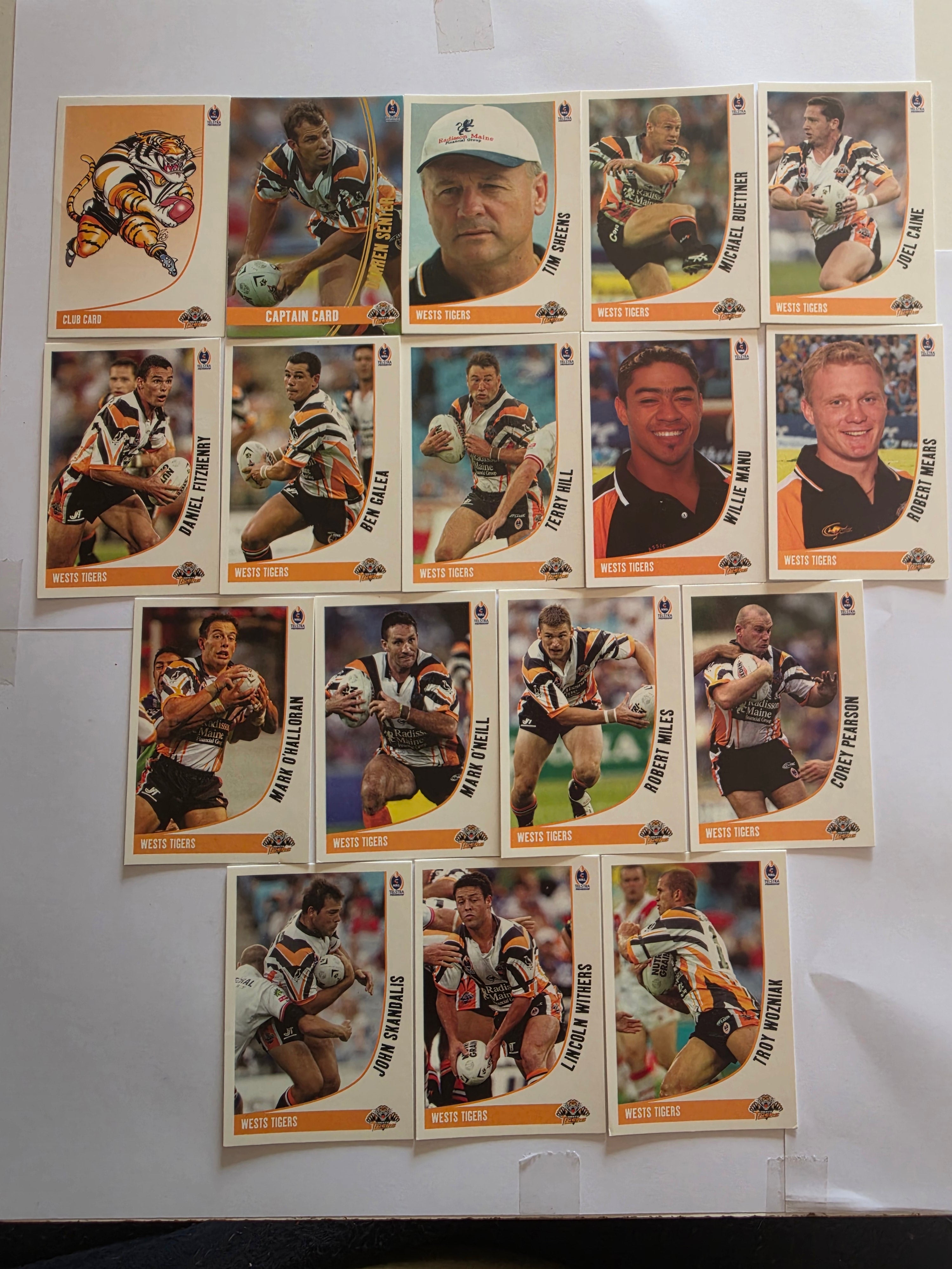 NRL 2003 Daily Telegraph | Wests Tigers Base Team Set