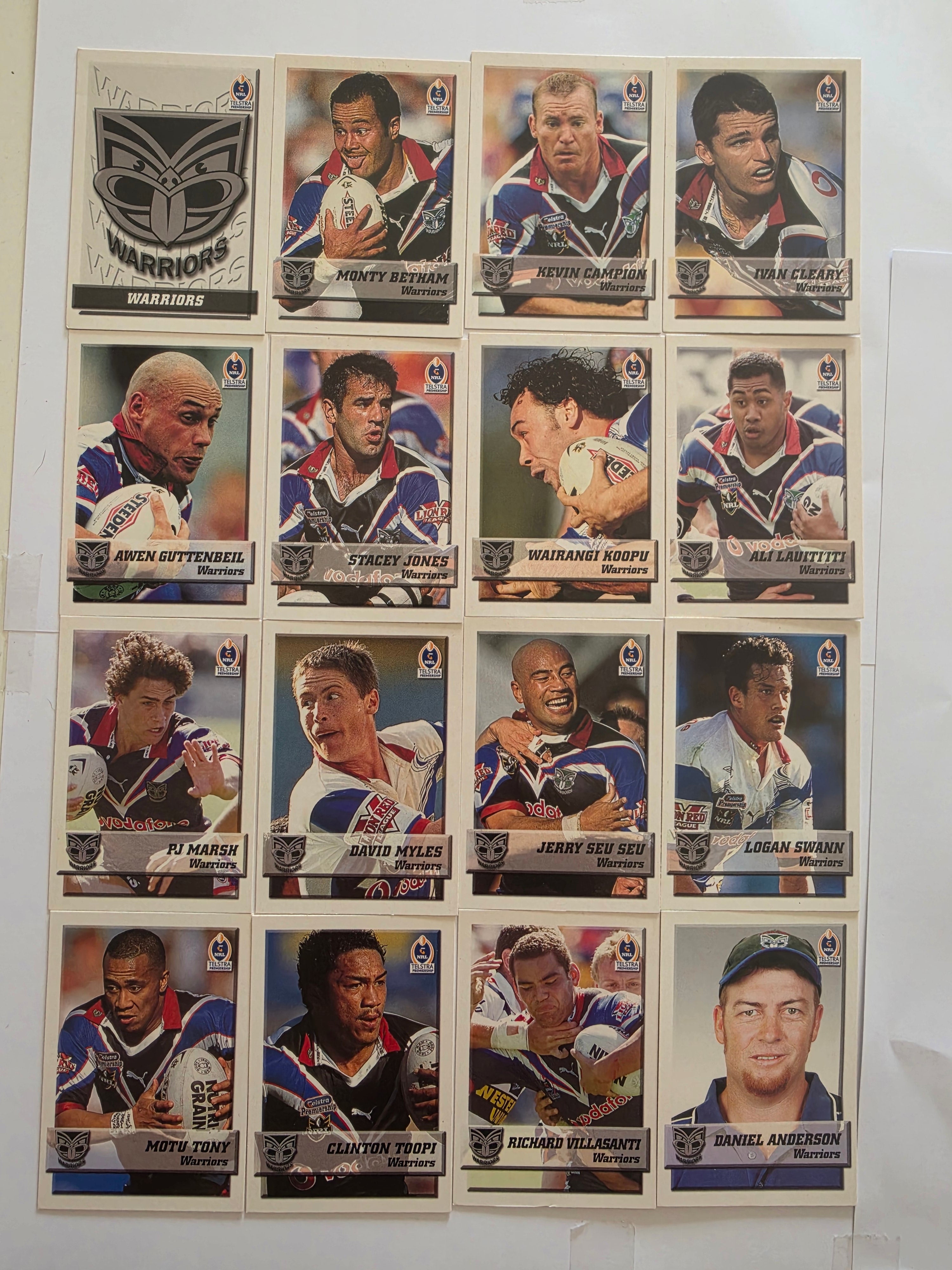 NRL 2002 Daily Telegraph | New Zealand Warriors Base Team Set