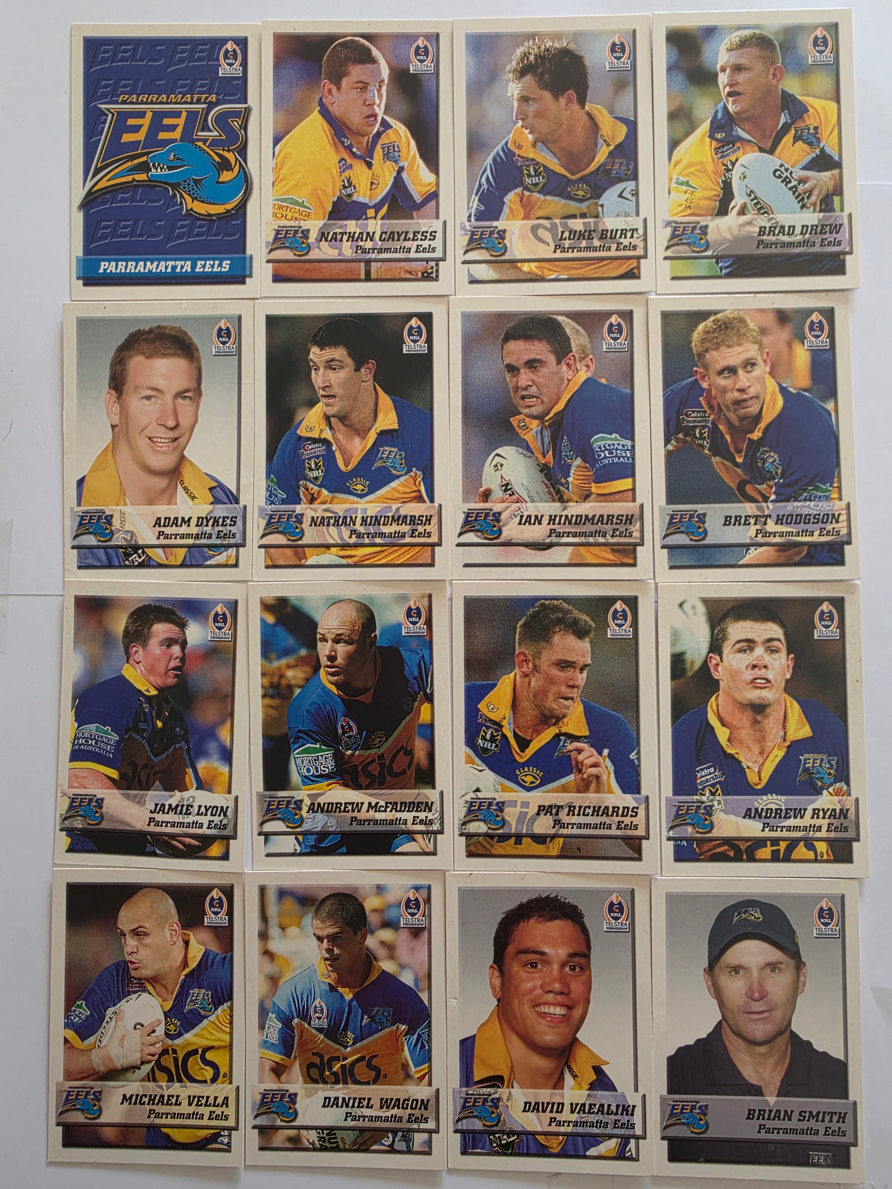 NRL 2002 Daily Telegraph | Parramatta Eels Base Team Set