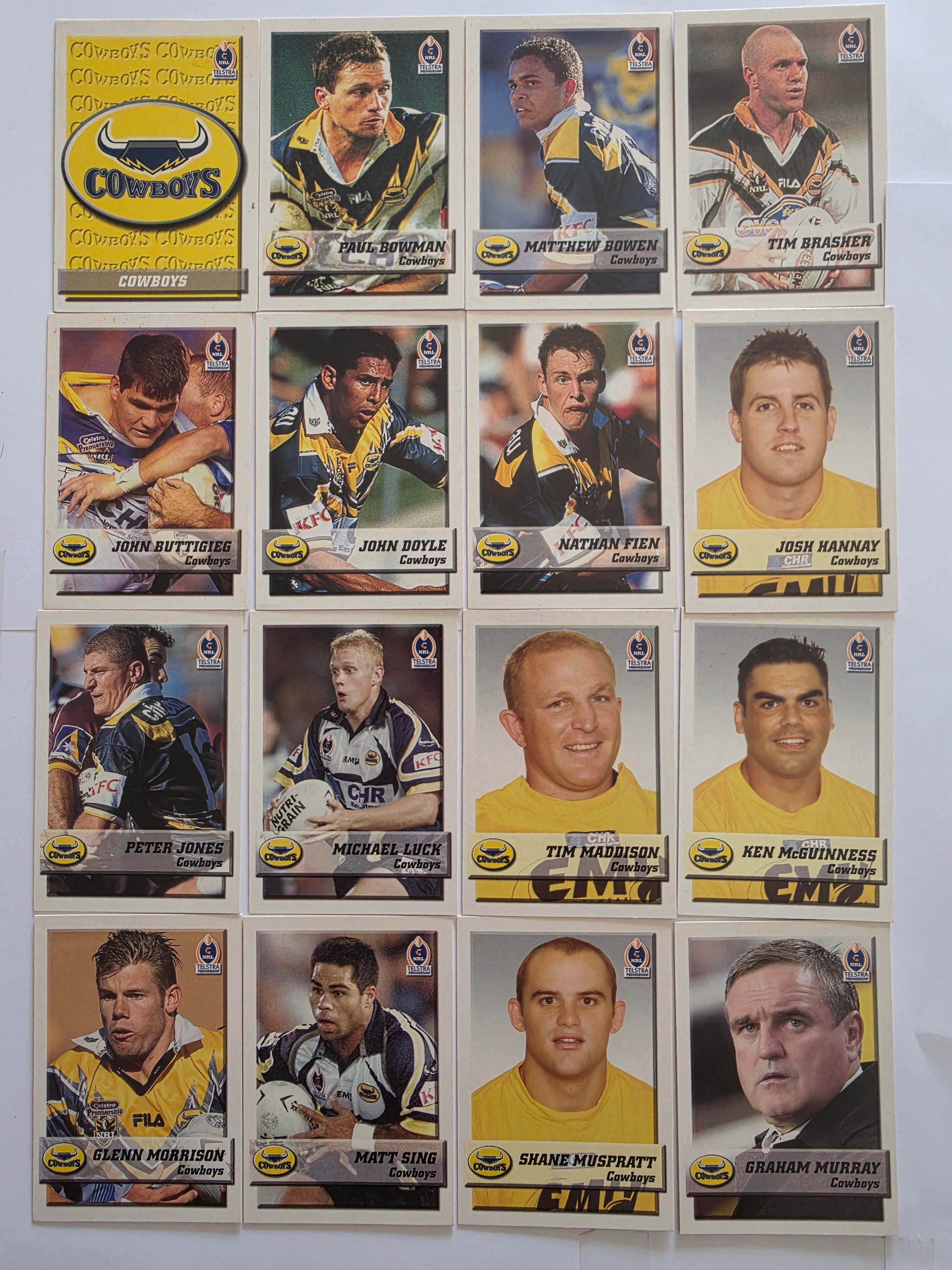 NRL 2002 Daily Telegraph | North Queensland Cowboys Base Team Set