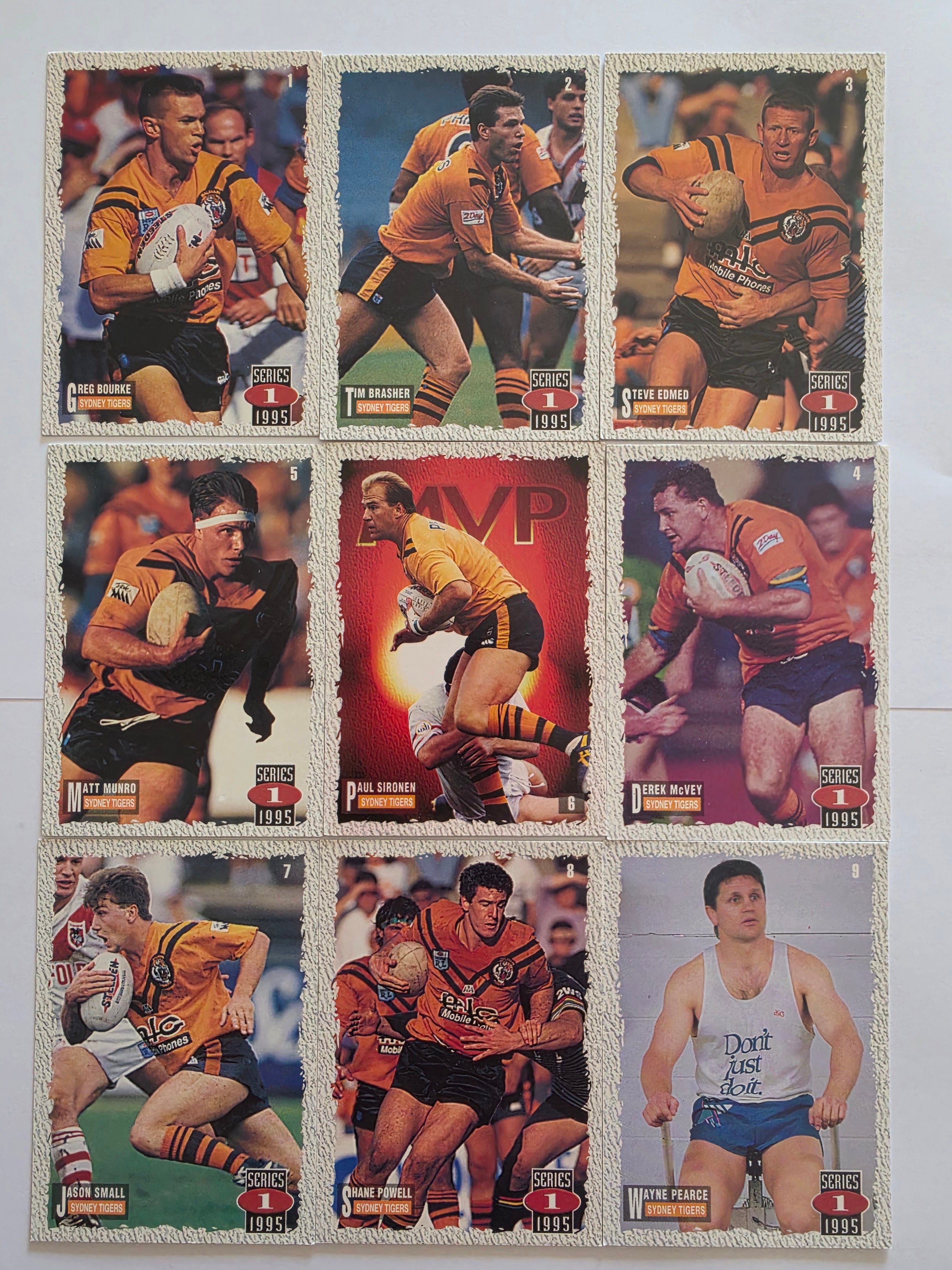 1995 Dynamic NRL Series 1 | Sydney Tigers Base Team Set