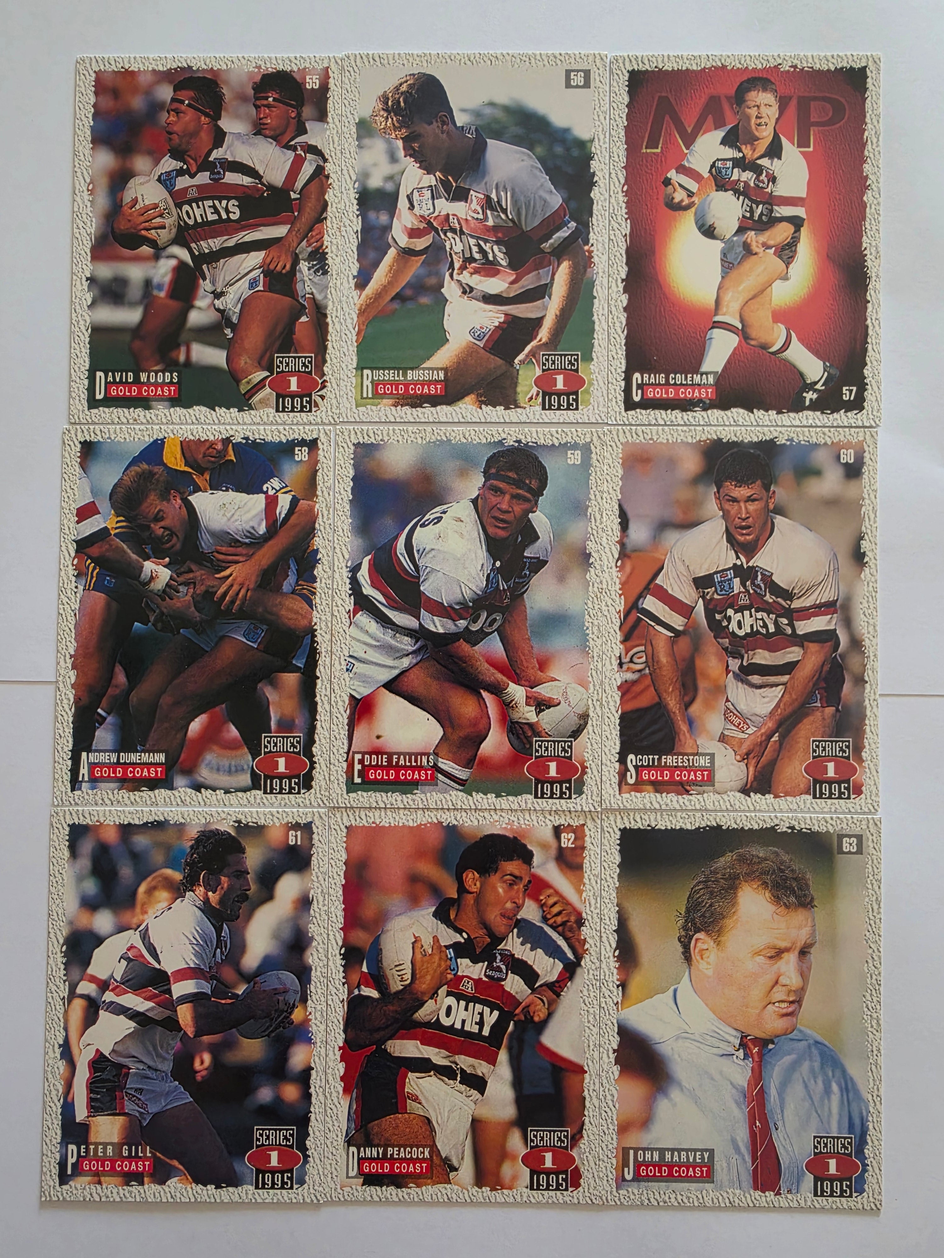 1995 Dynamic NRL Series 1 | Gold Coast Seagulls Base Team Set