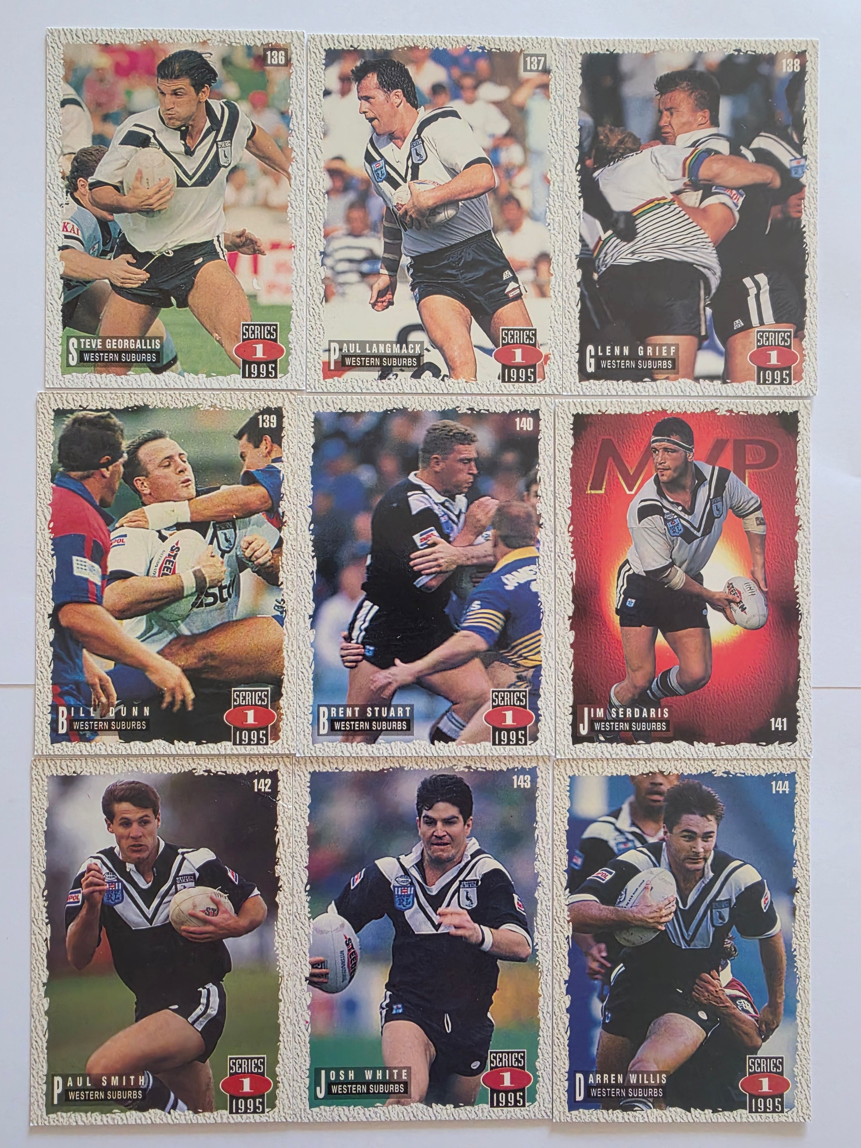 1995 Dynamic NRL Series 1 | Western Suburbs Magpies Base Team Set