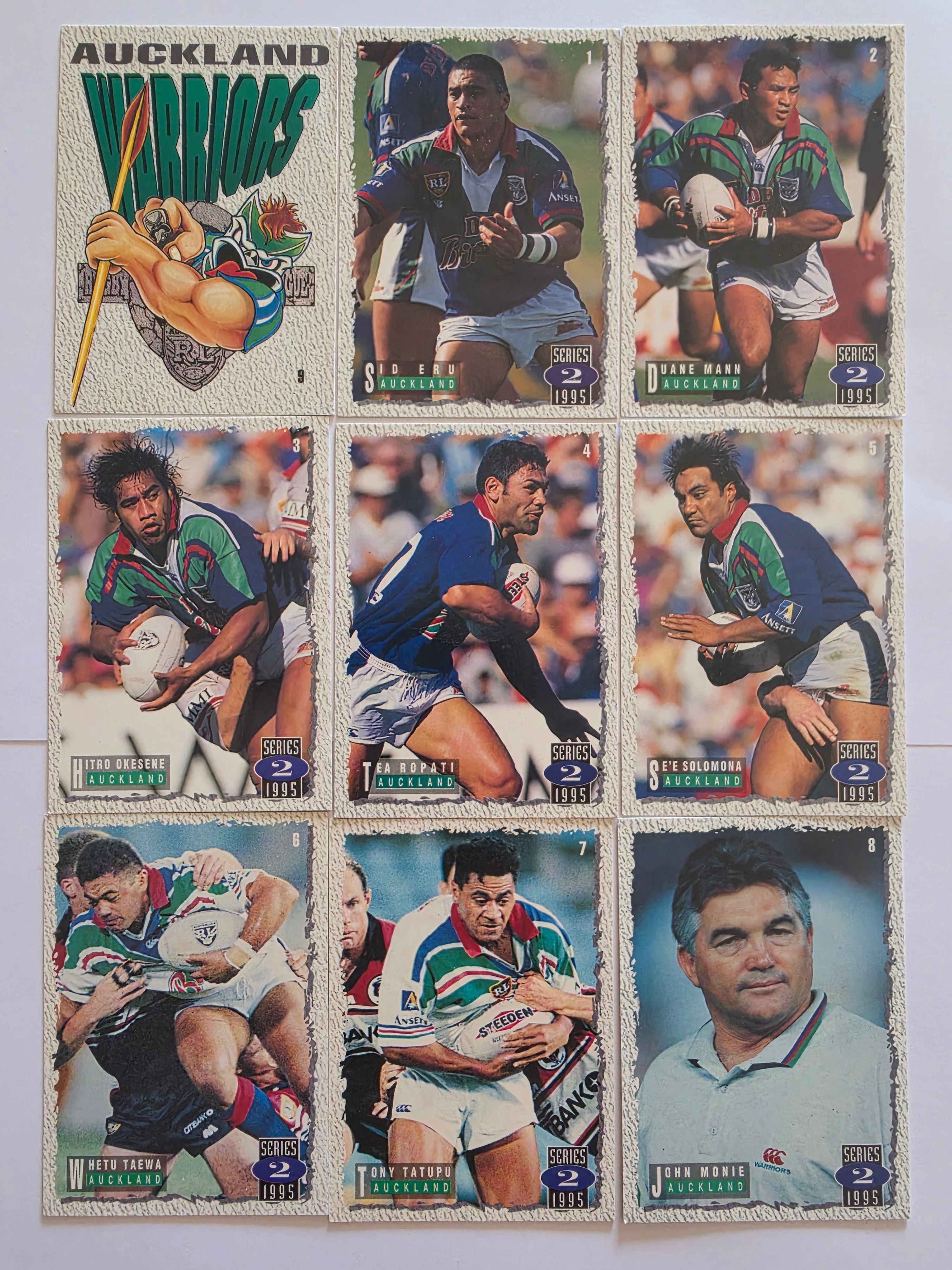 1995 Dynamic NRL Series 2 | Auckland Warriors Base Team Set