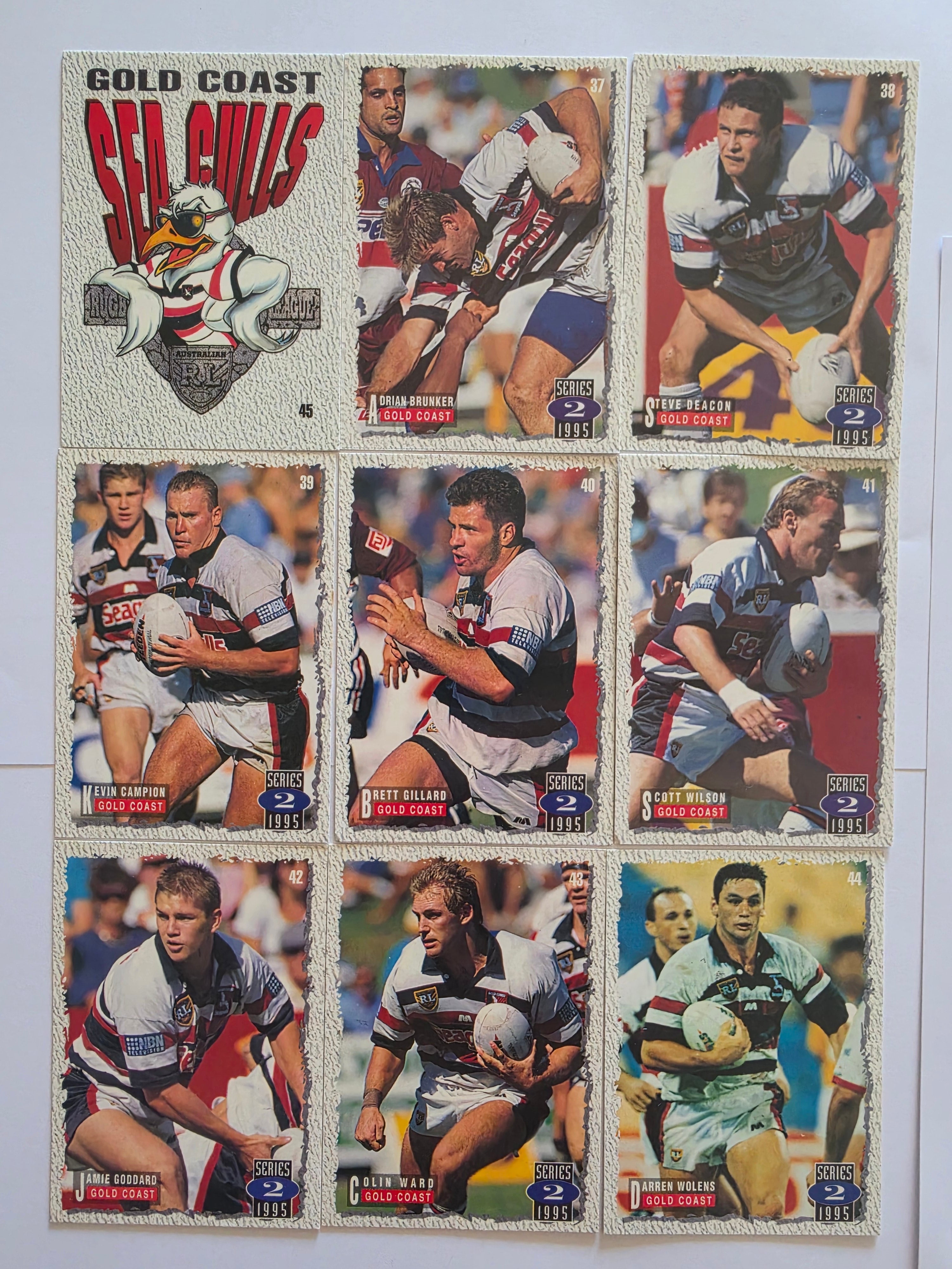 1995 Dynamic NRL Series 2 | Gold Coast Seagulls Base Team Set