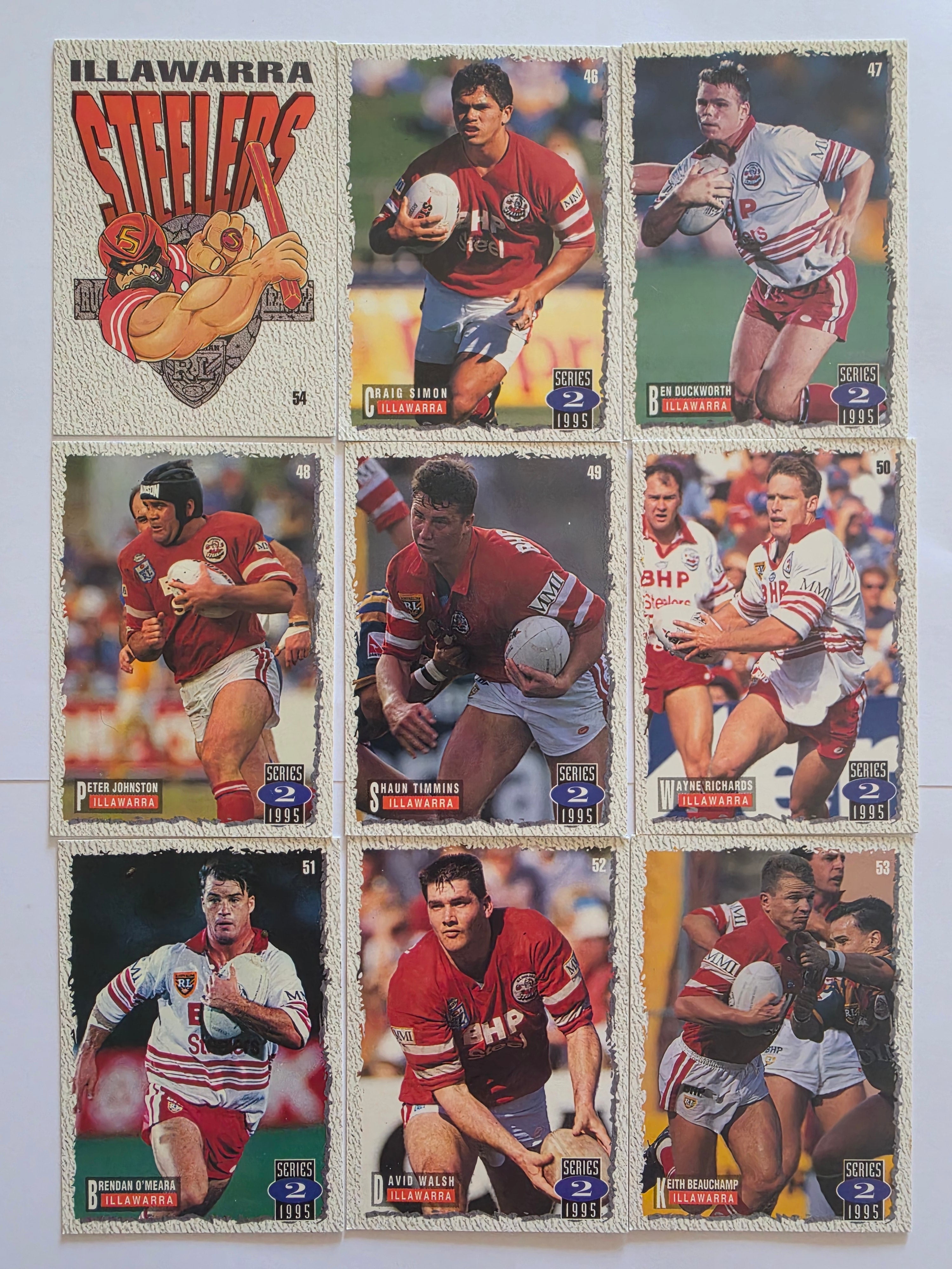 1995 Dynamic NRL Series 2 | Illawarra Steelers Base Team Set