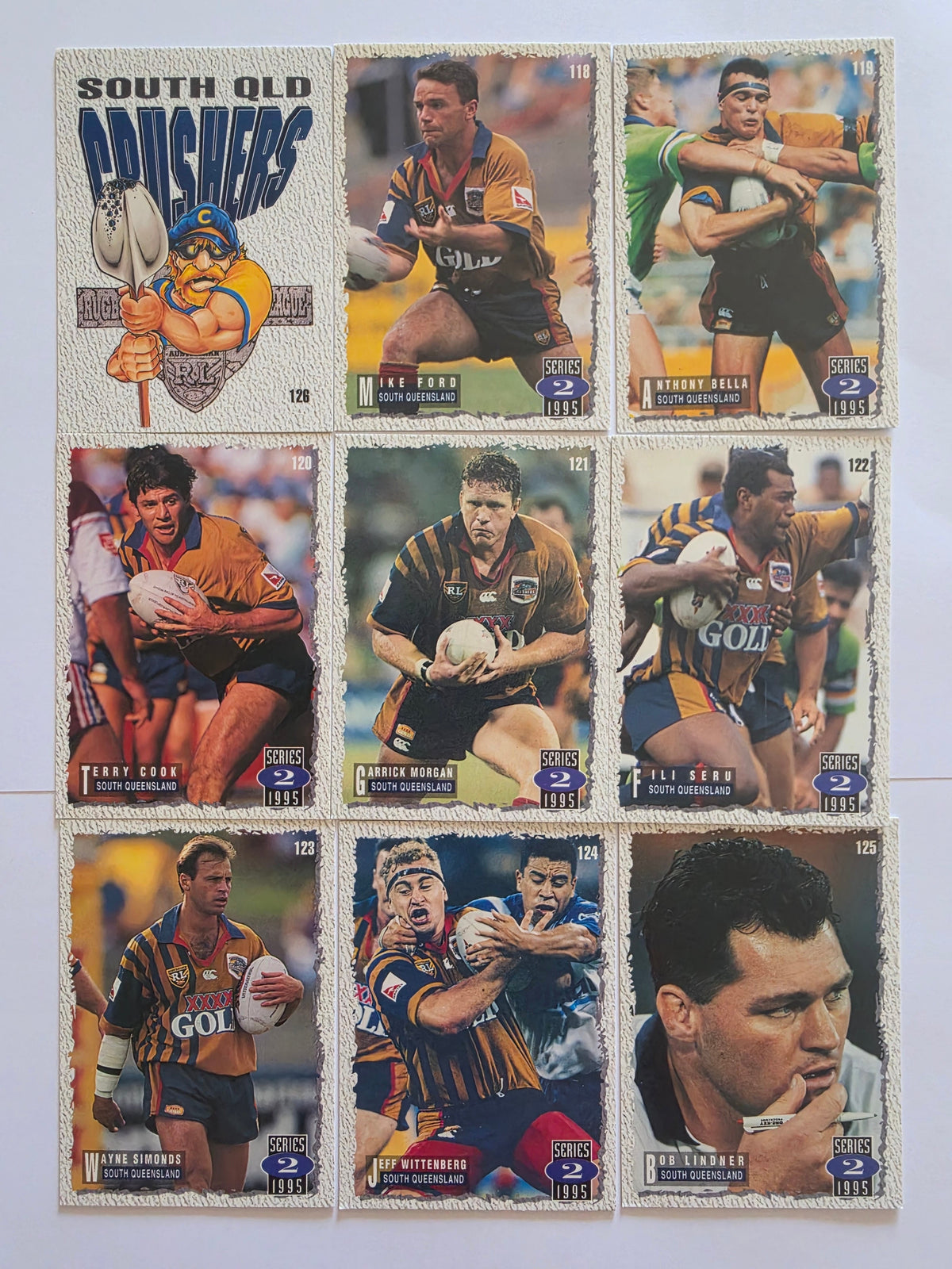 1995 Dynamic NRL Series 2 | South Queensland Crushers Base Team Set
