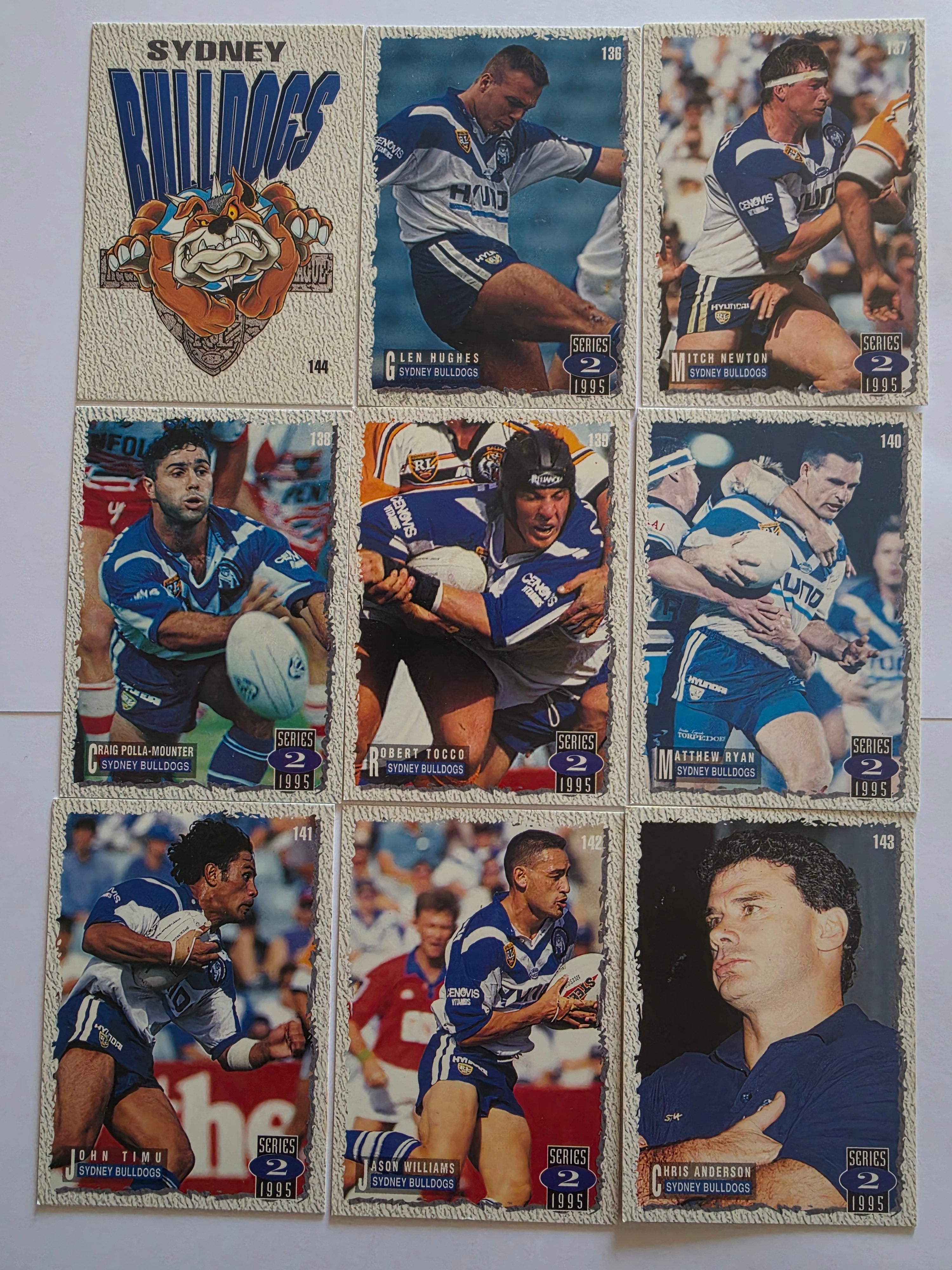 1995 Dynamic NRL Series 2 | Sydney Bulldogs Base Team Set