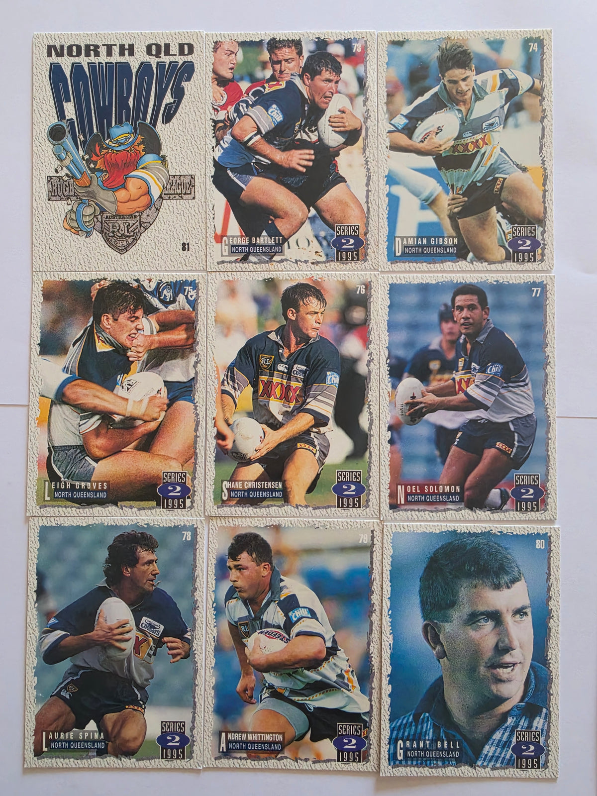 1995 Dynamic NRL Series 2 | North Queensland Cowboys Base Team Set