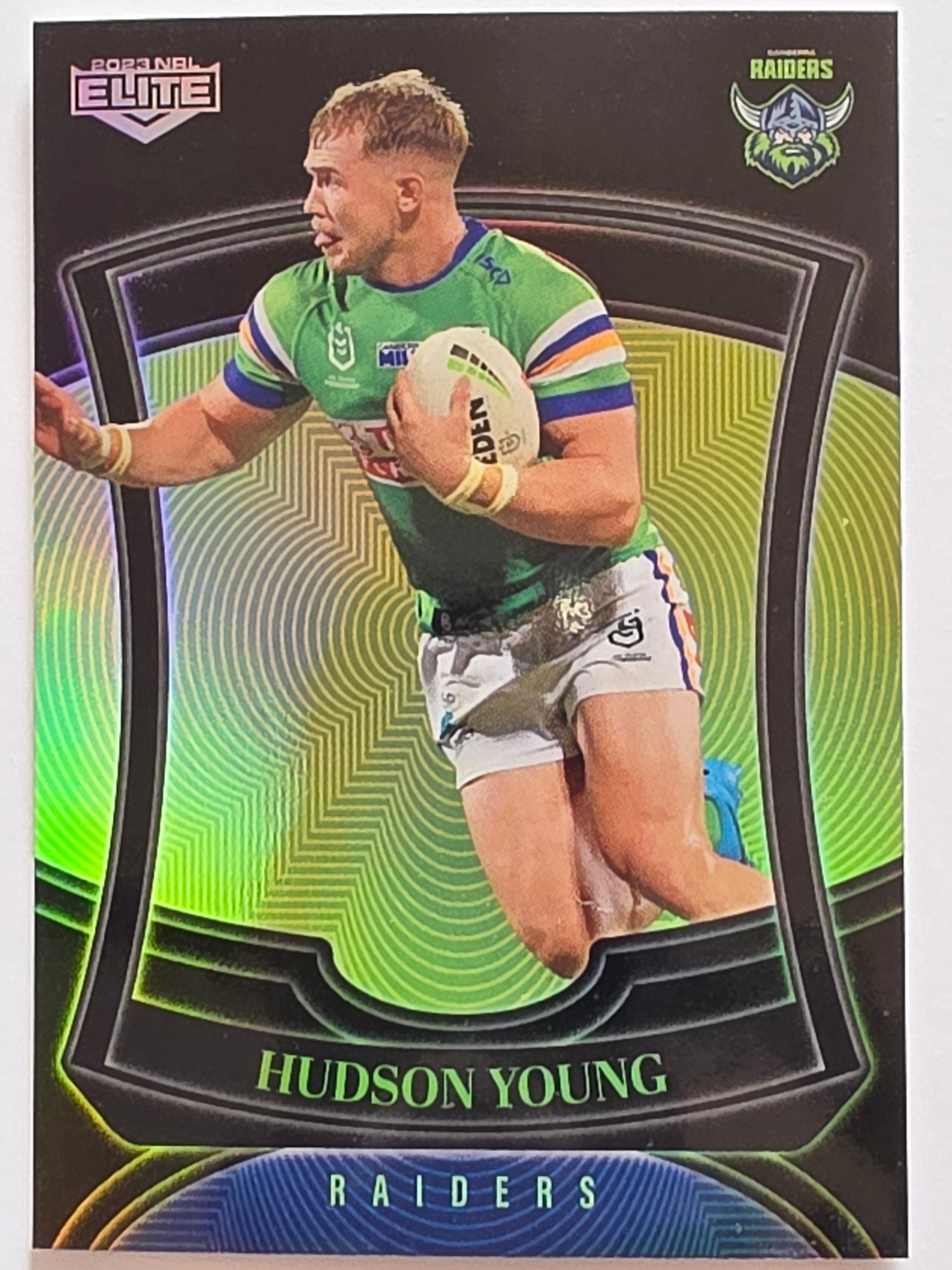 NRL 2023 Elite Pearl Special #018 Hudson Young Canberra Raiders
