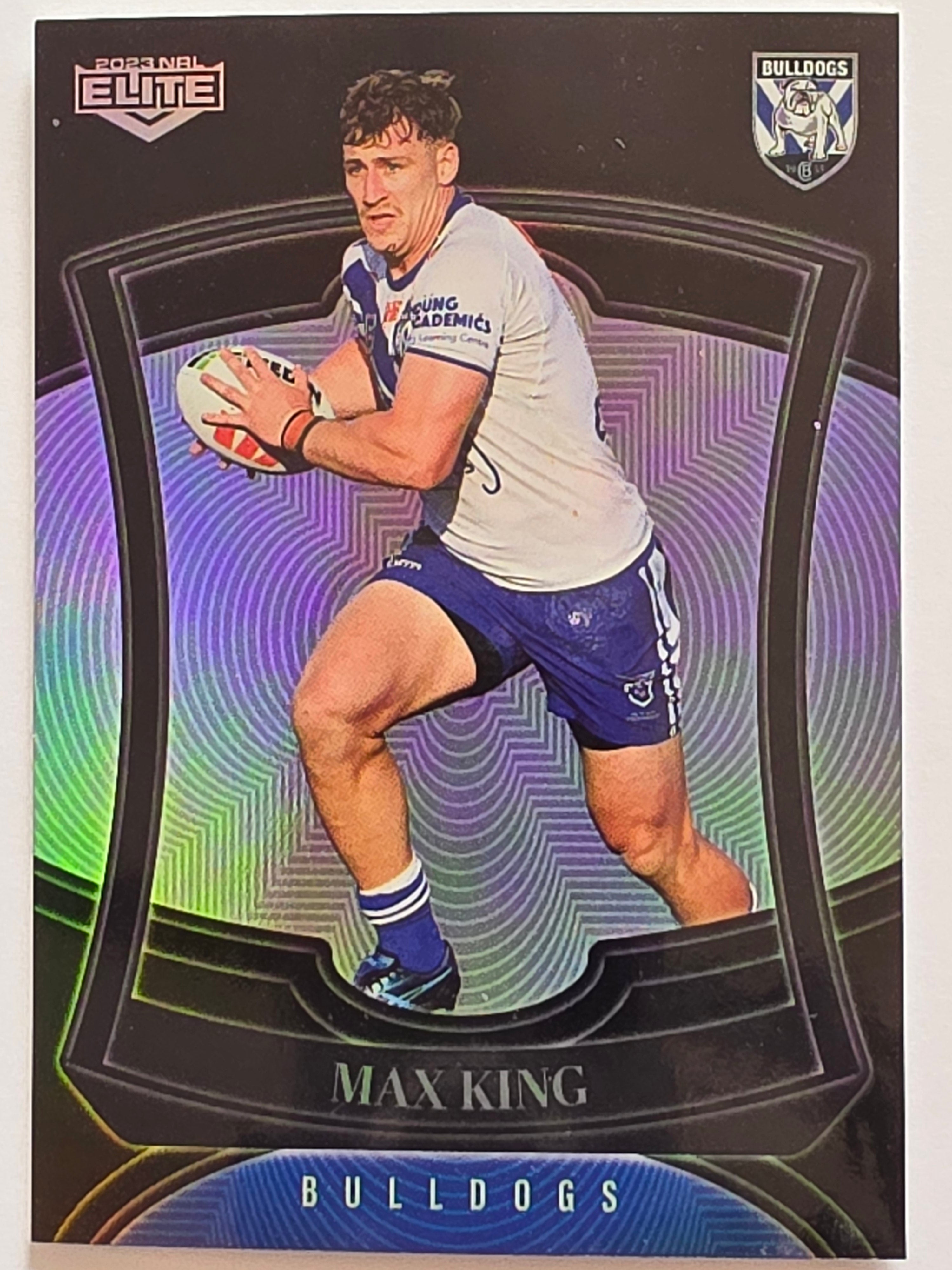NRL 2023 Elite Pearl Special #025 Max King Canterbury Bankstown Bulldogs