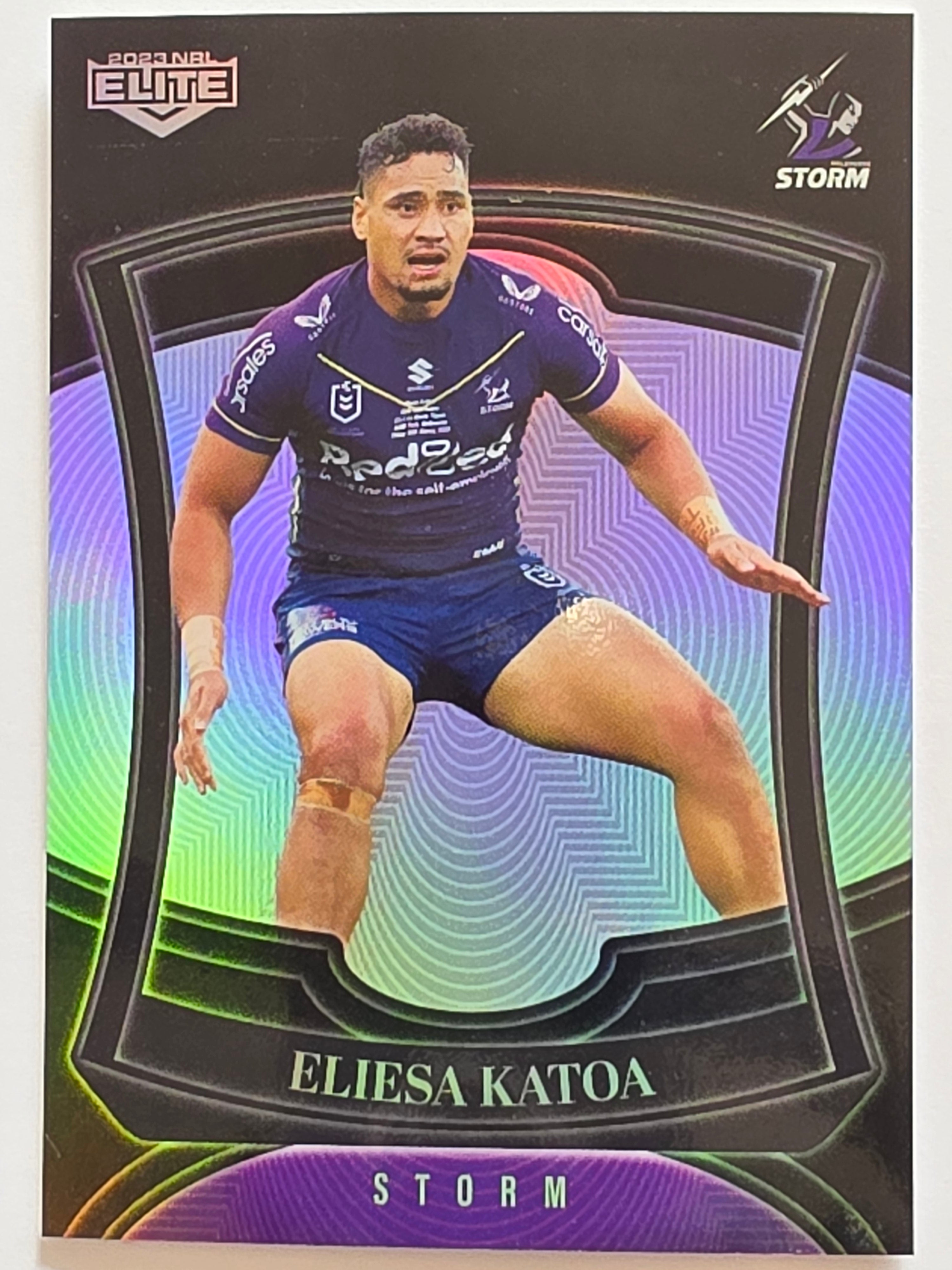 NRL 2023 Elite Pearl Special #068 Eliesa Katoa Melbourne Storm
